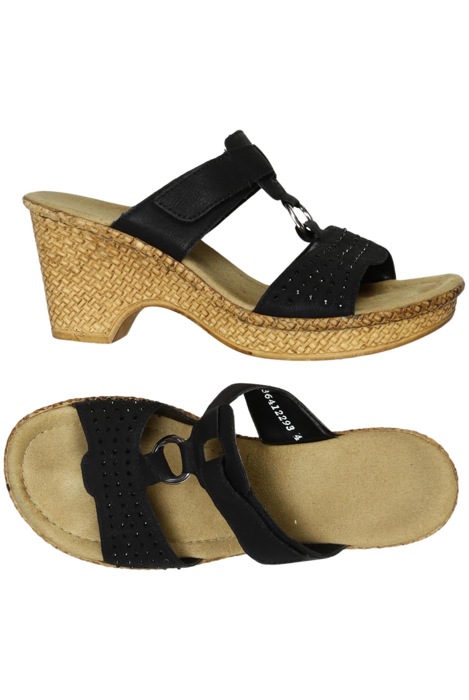 

Rieker Damen Sandale, schwarz, Gr. 38