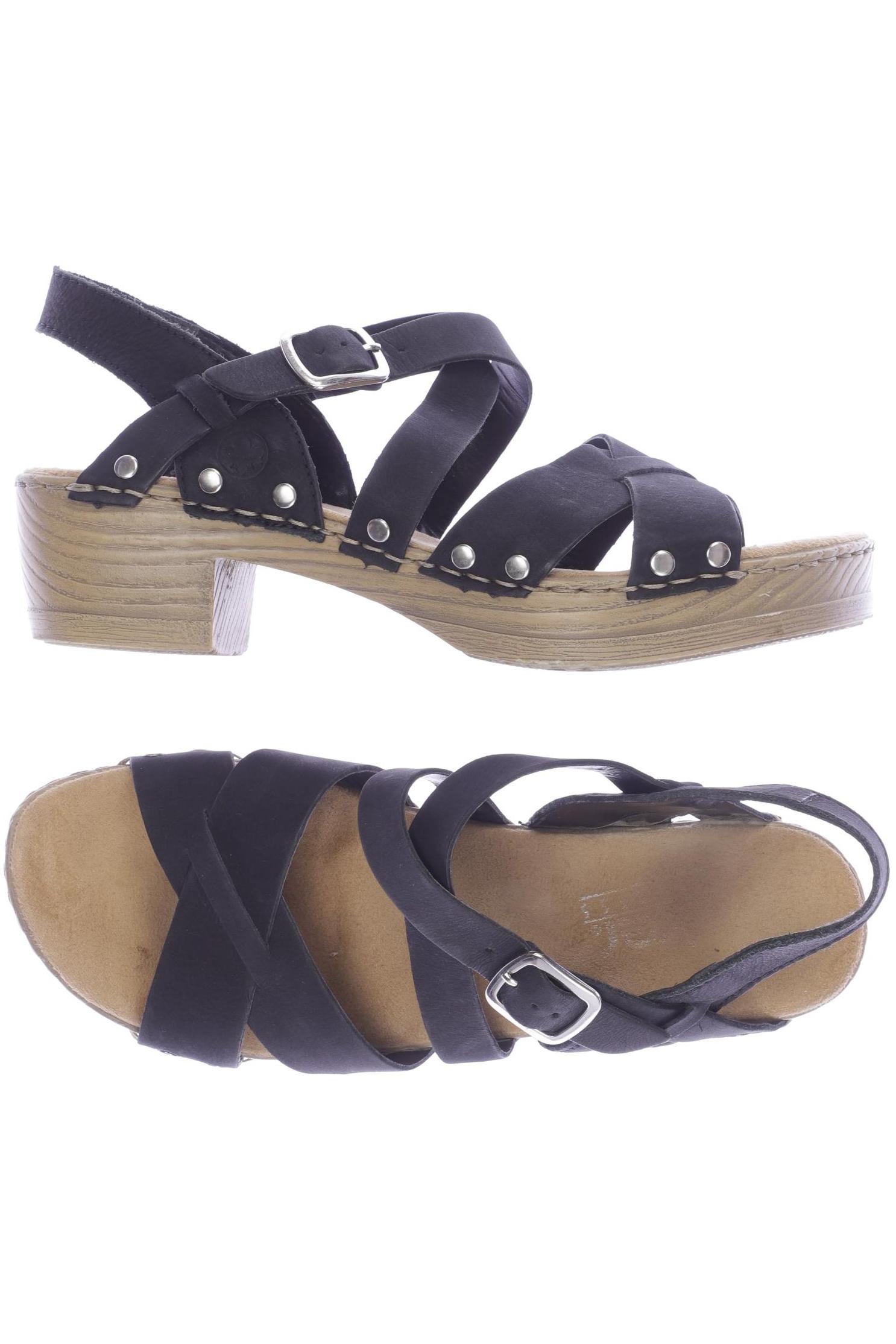 

Rieker Damen Sandale, schwarz, Gr. 38