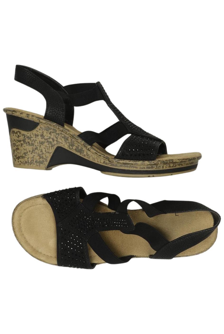 

Rieker Damen Sandale, schwarz, Gr. 40