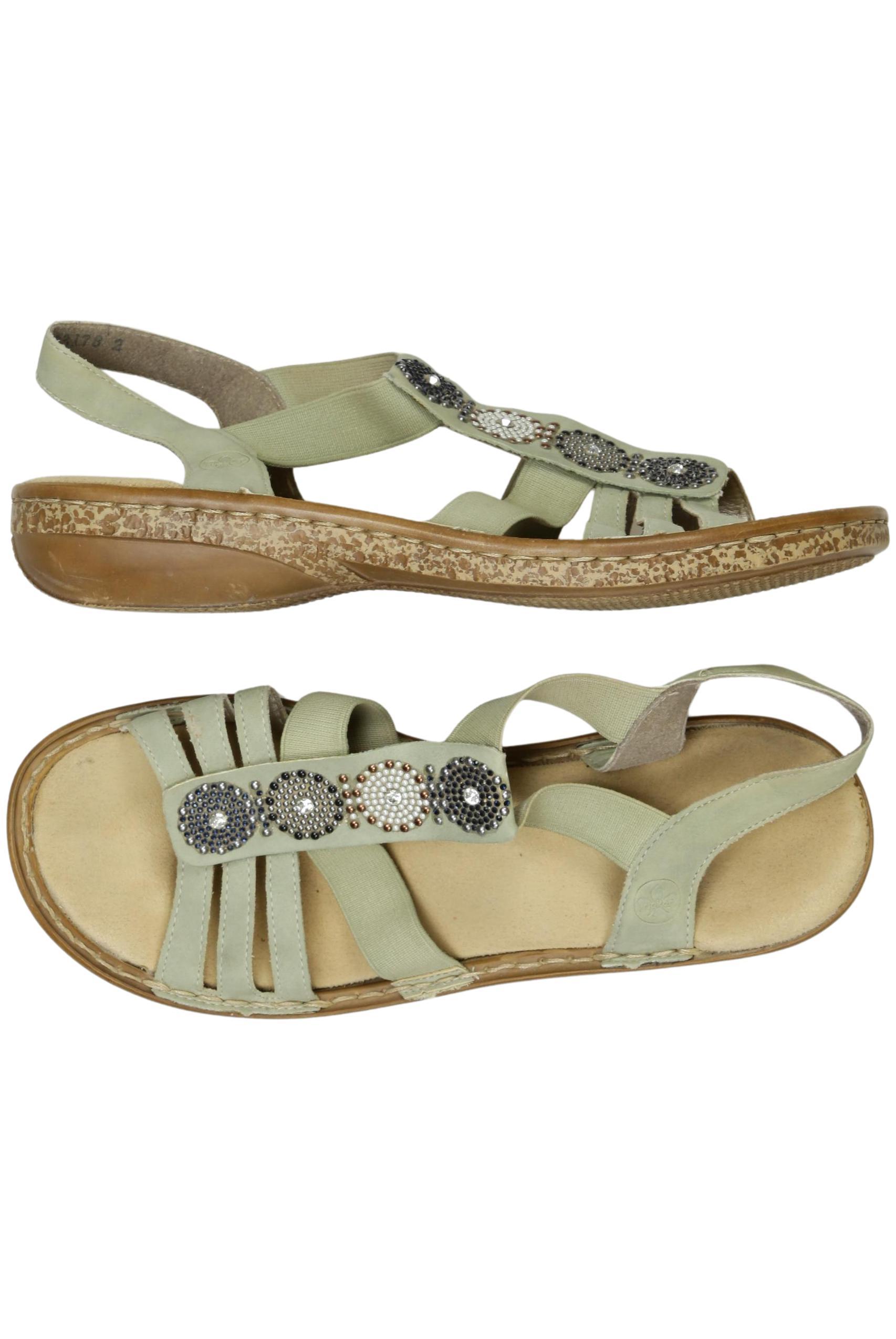 

Rieker Damen Sandale, grün, Gr. 38