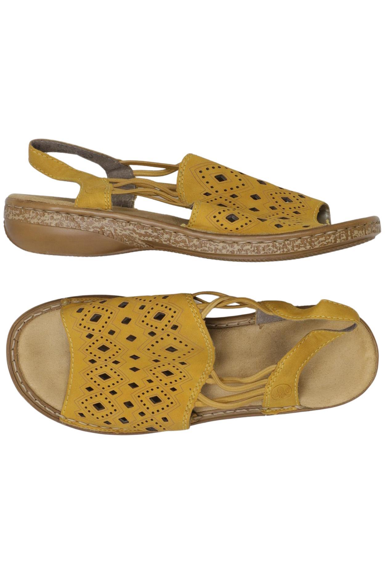 

Rieker Damen Sandale, gelb, Gr. 39