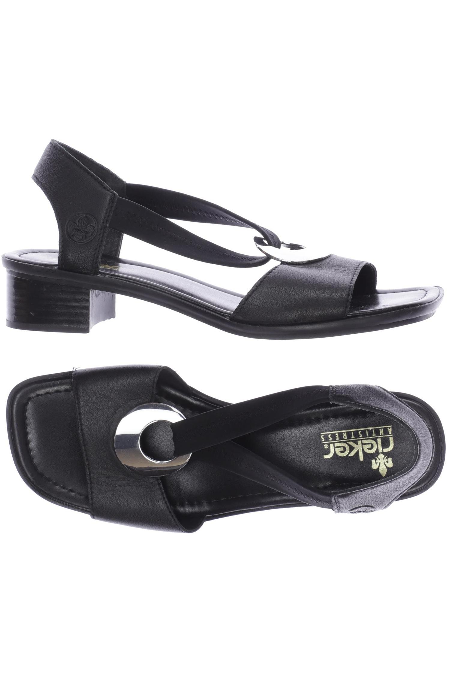 

Rieker Damen Sandale, schwarz, Gr. 39