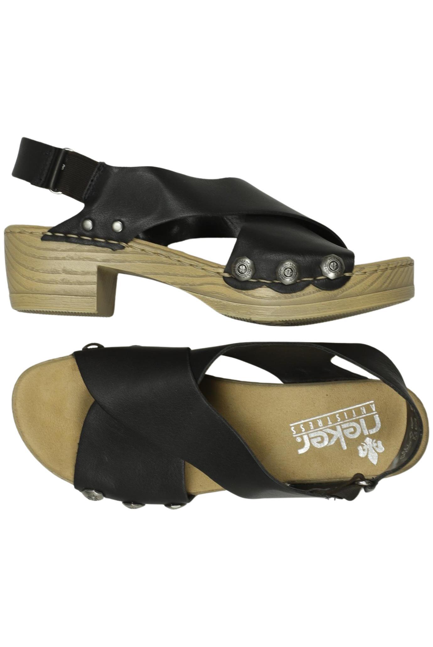 

Rieker Damen Sandale, schwarz, Gr. 39