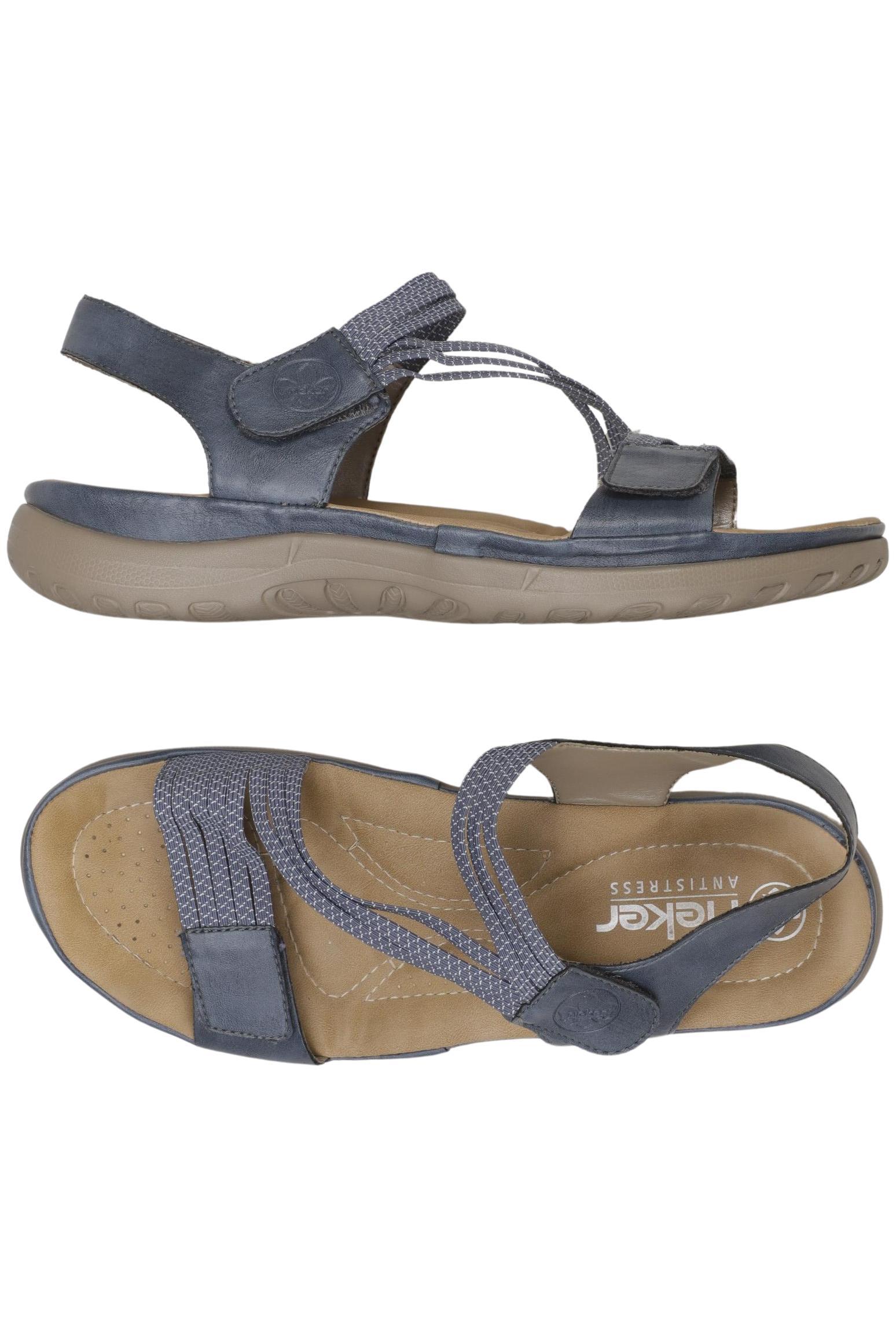 

Rieker Damen Sandale, blau, Gr. 43