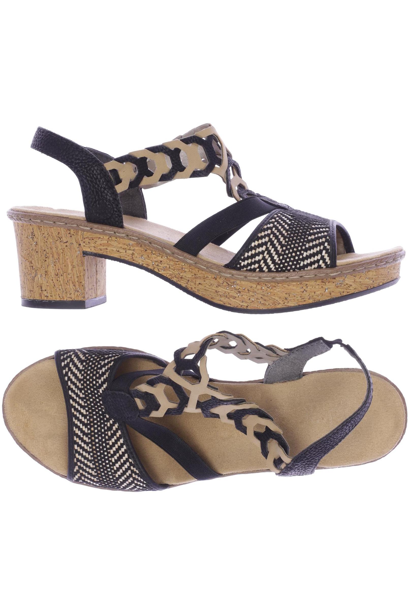 

Rieker Damen Sandale, schwarz, Gr. 42