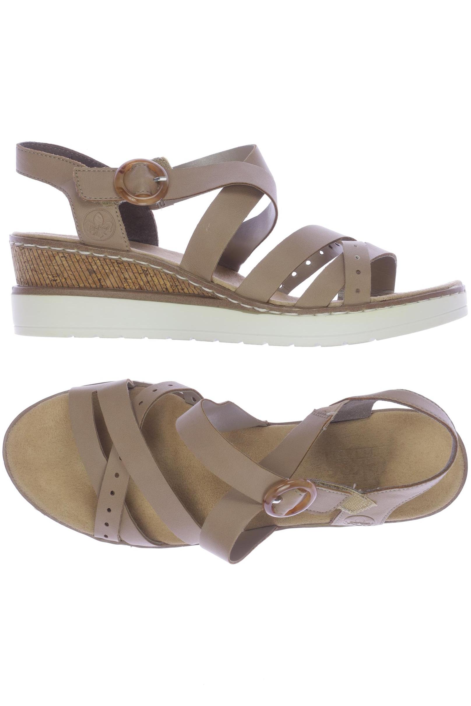 

Rieker Damen Sandale, beige, Gr. 40