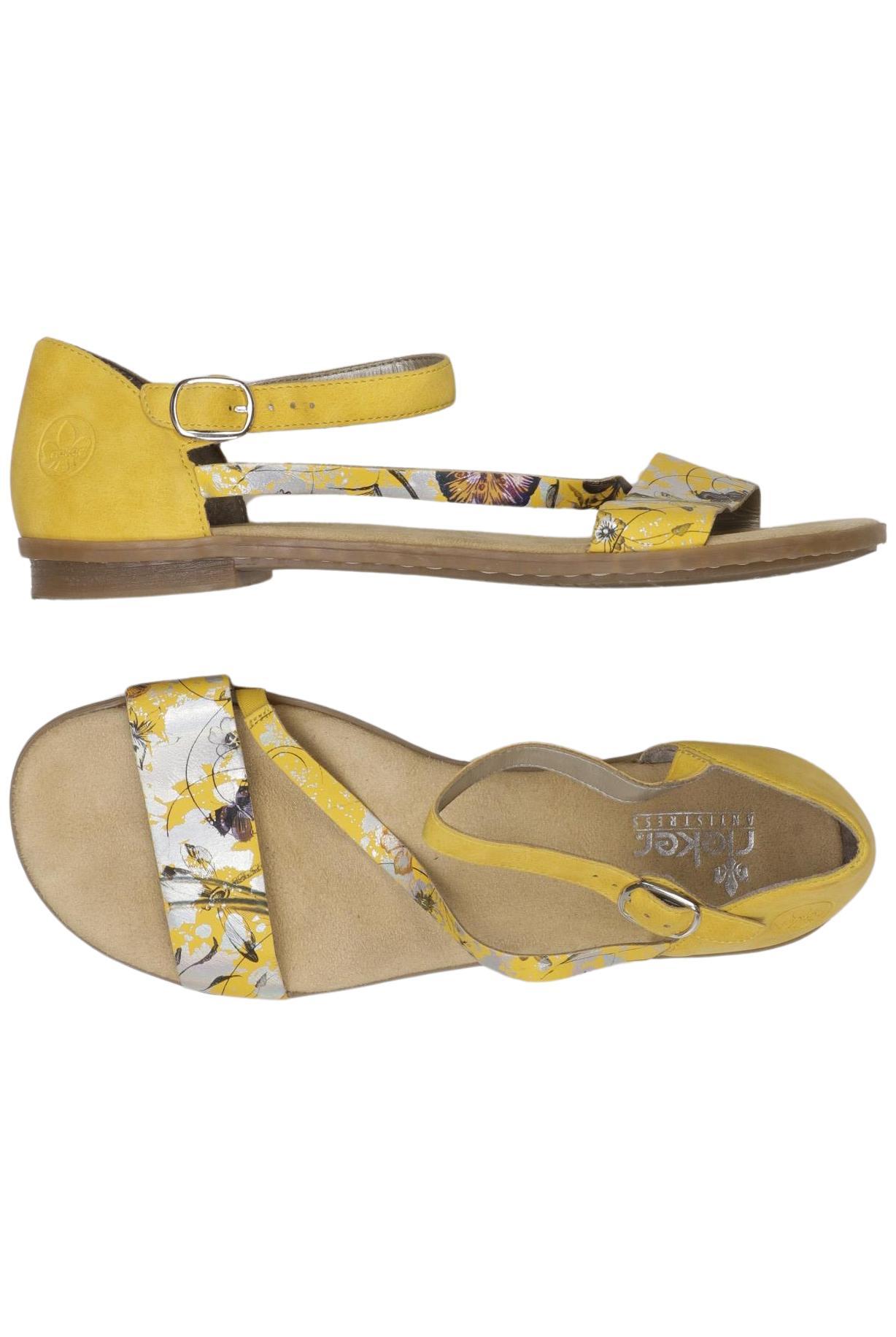 

Rieker Damen Sandale, gelb, Gr. 42