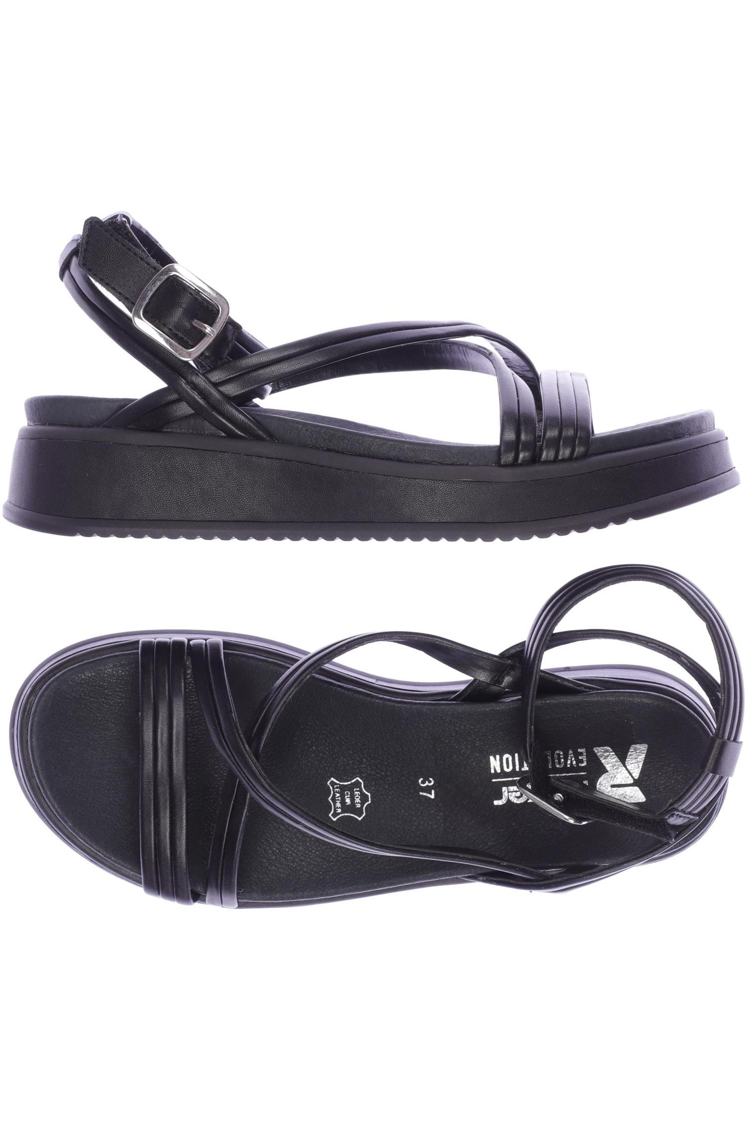 

Rieker Damen Sandale, schwarz, Gr. 37