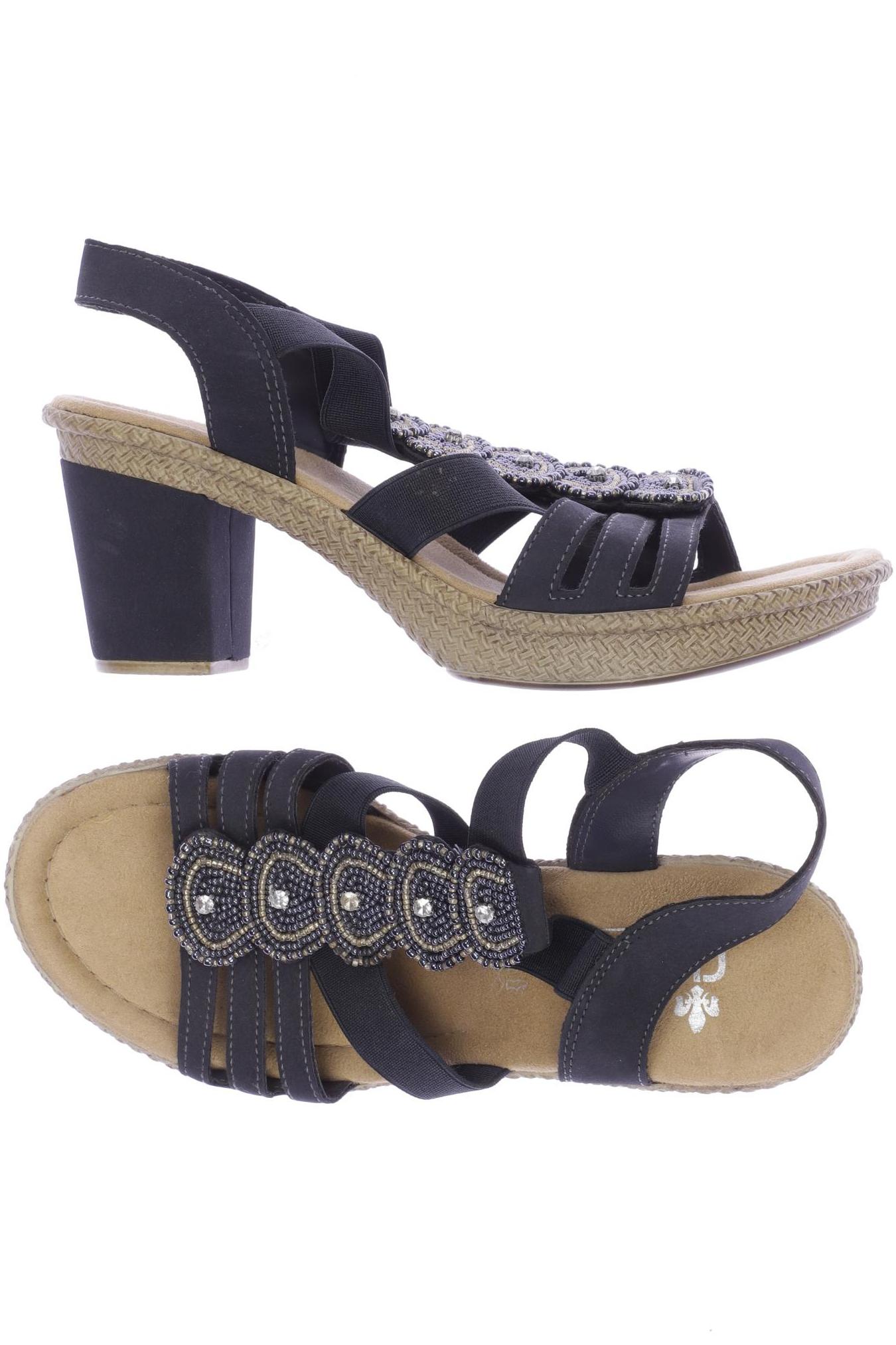 

Rieker Damen Sandale, marineblau, Gr. 37