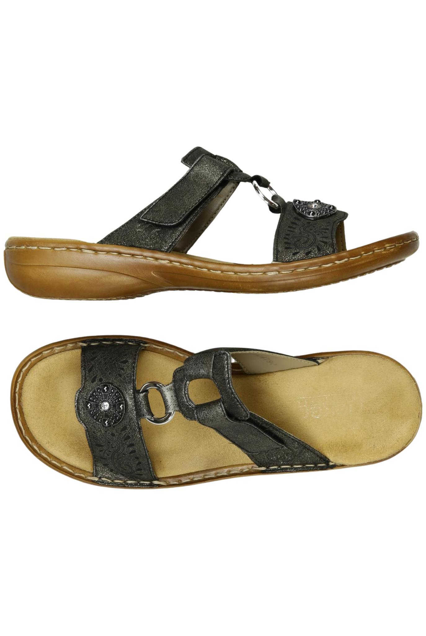 

Rieker Damen Sandale, grau, Gr. 38