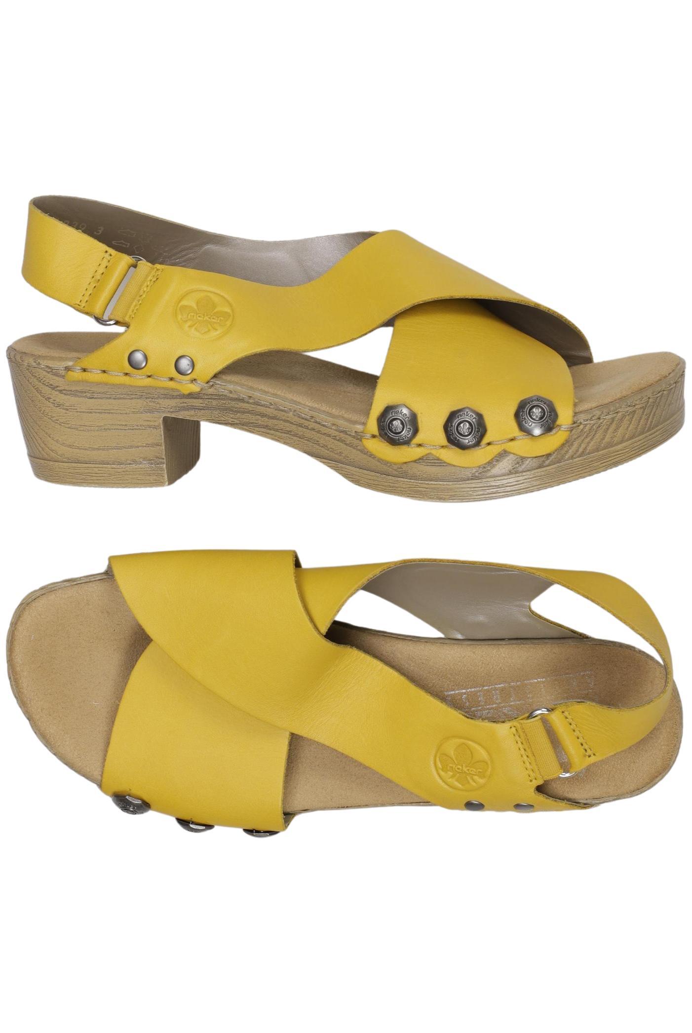 

Rieker Damen Sandale, gelb, Gr. 37