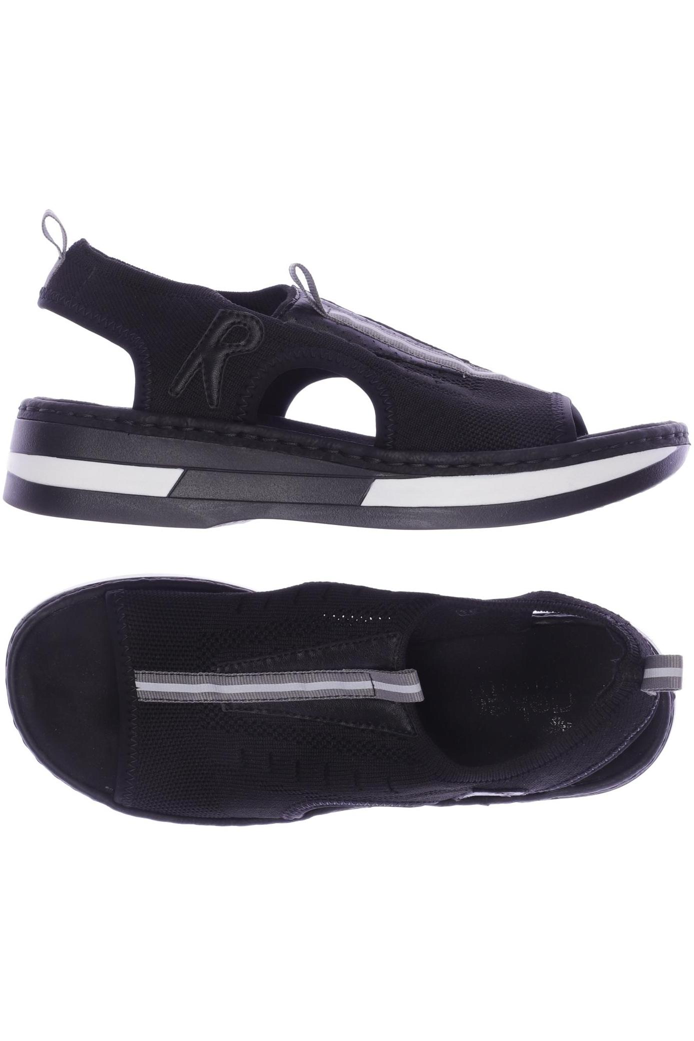 

Rieker Damen Sandale, schwarz, Gr. 38