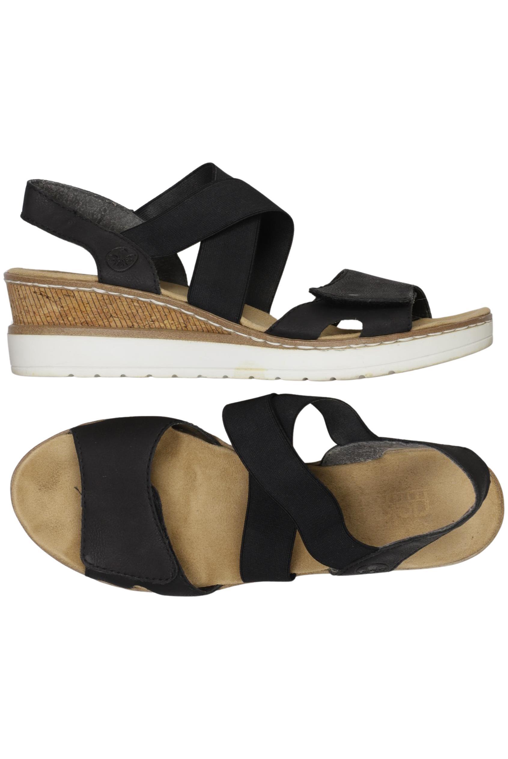 

Rieker Damen Sandale, schwarz, Gr. 41