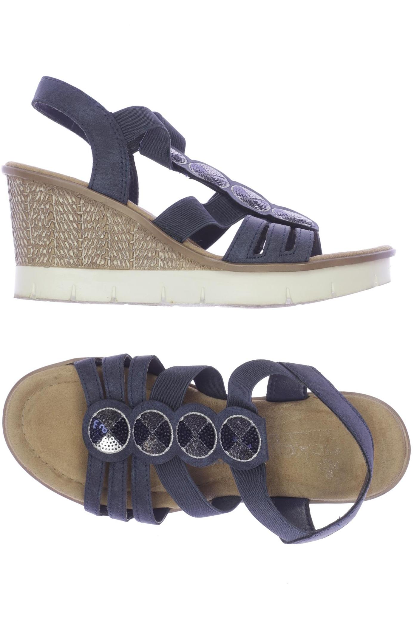 

Rieker Damen Sandale, marineblau, Gr. 36