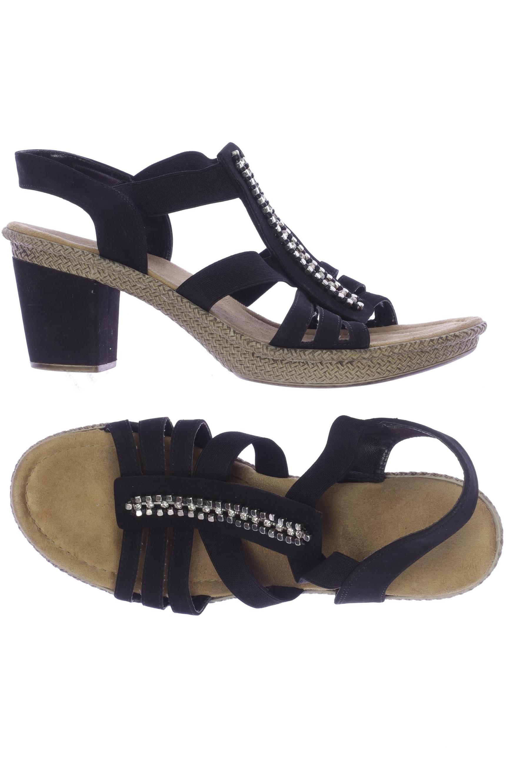 

Rieker Damen Sandale, schwarz, Gr. 41