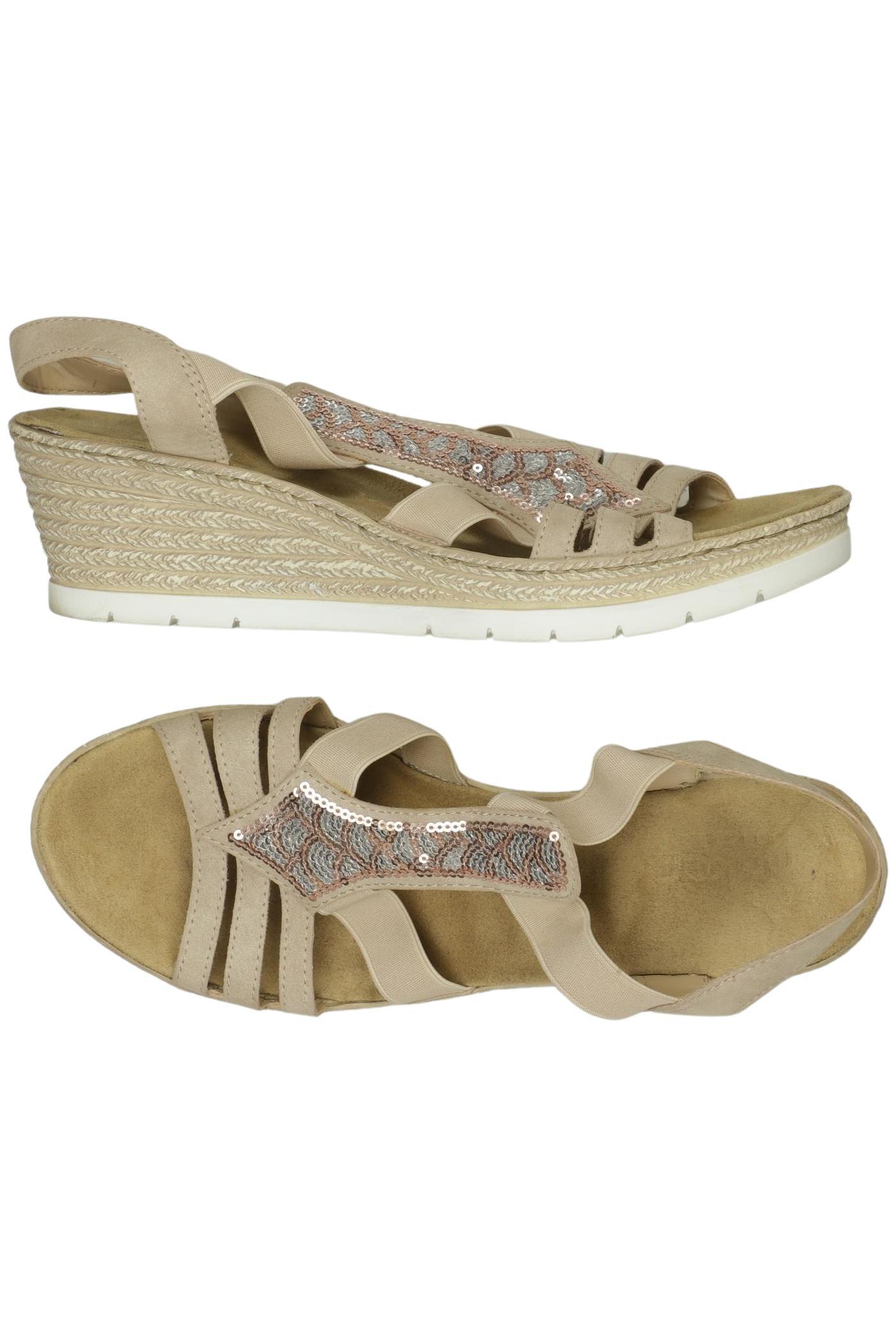 

Rieker Damen Sandale, beige, Gr. 40