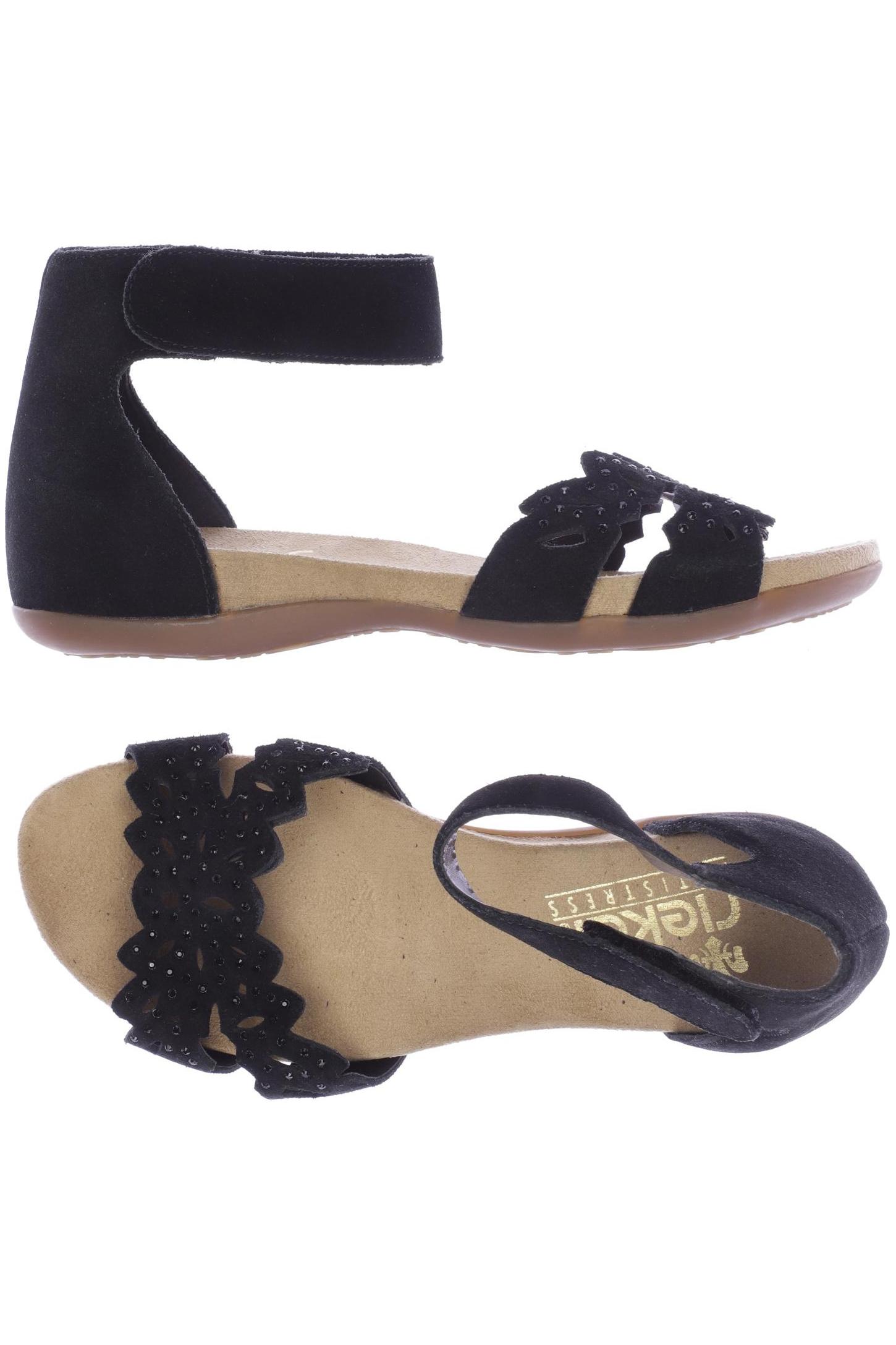 

Rieker Damen Sandale, schwarz
