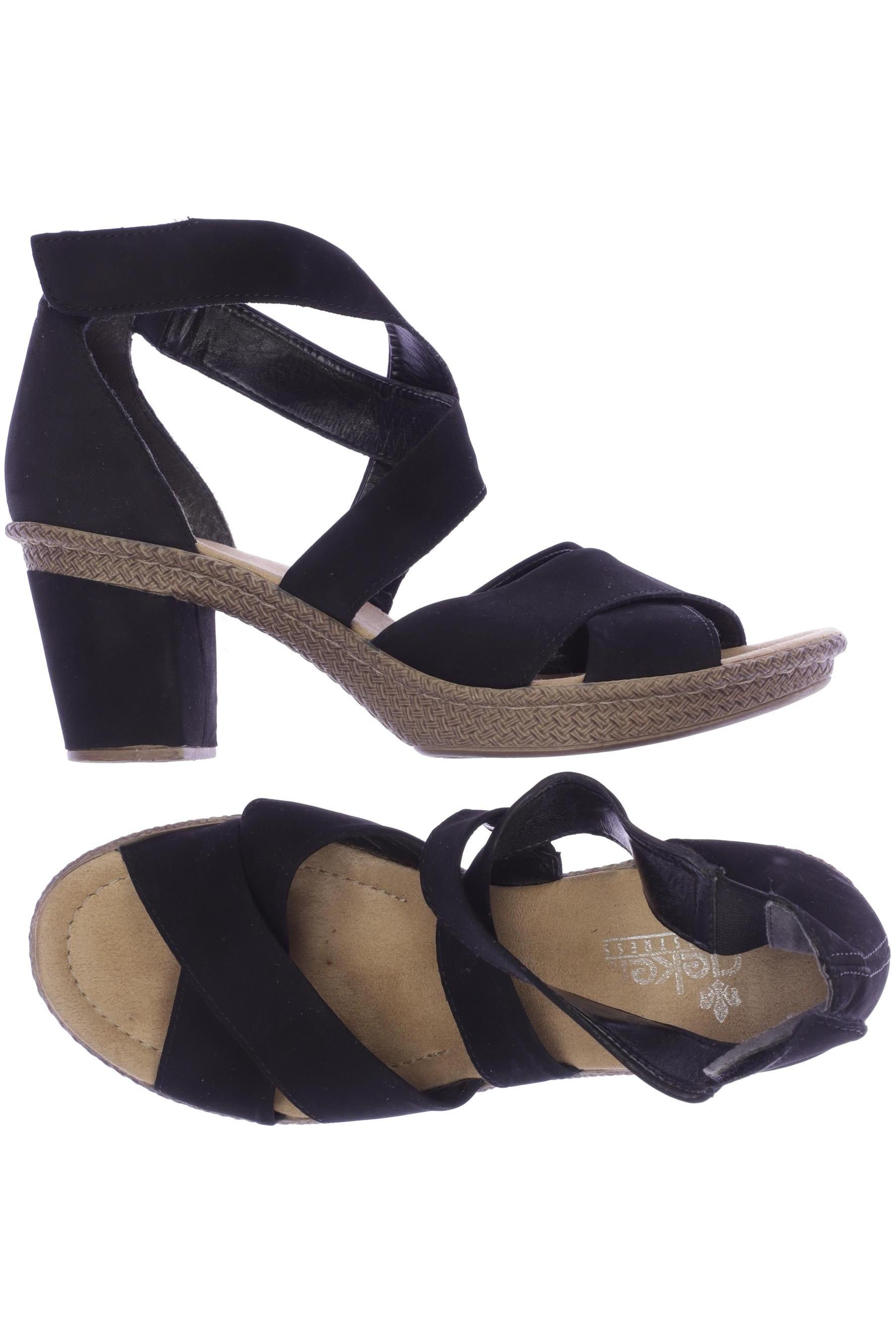 

Rieker Damen Sandale, schwarz, Gr. 40