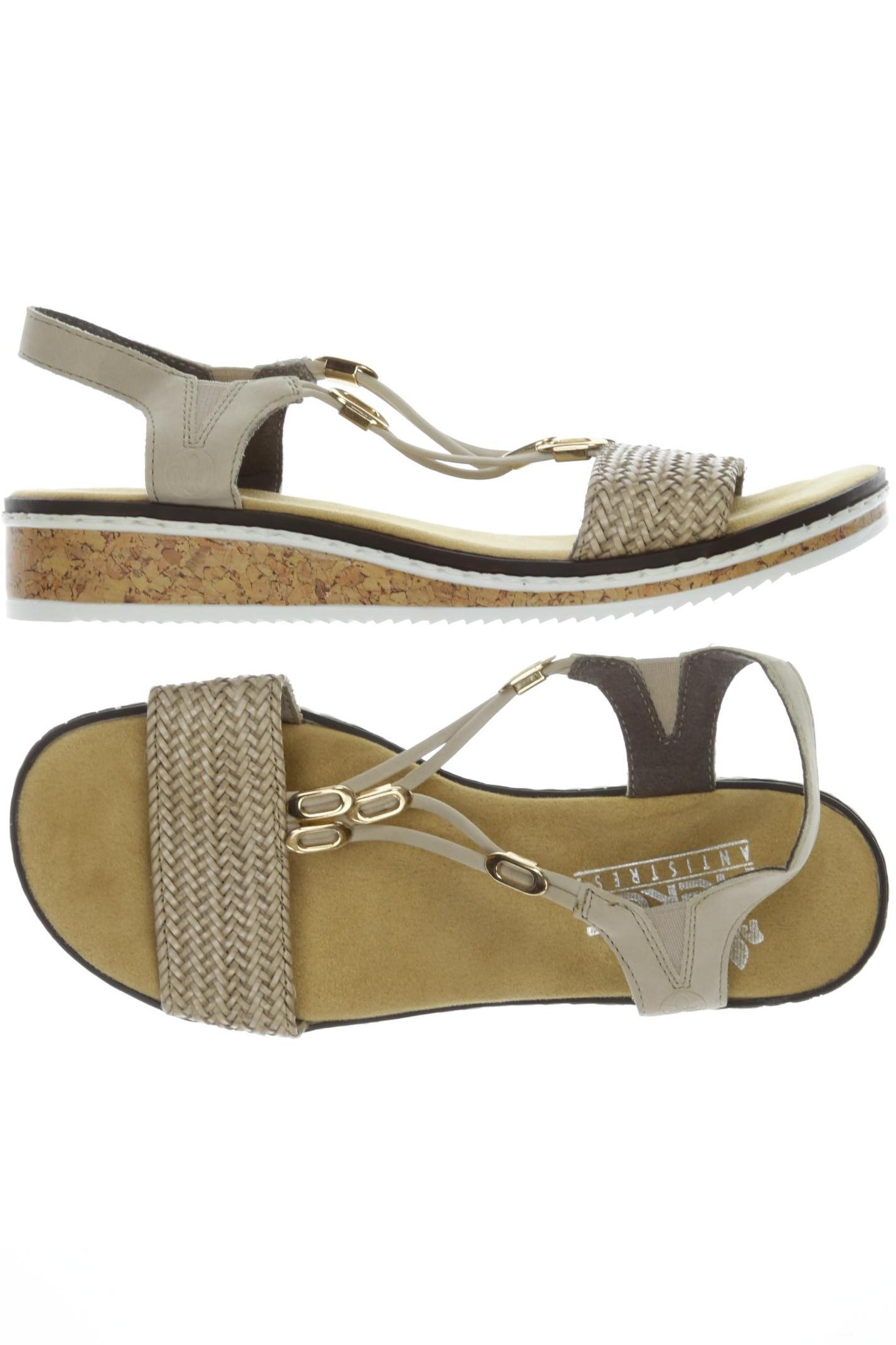 

Rieker Damen Sandale, beige, Gr. 40