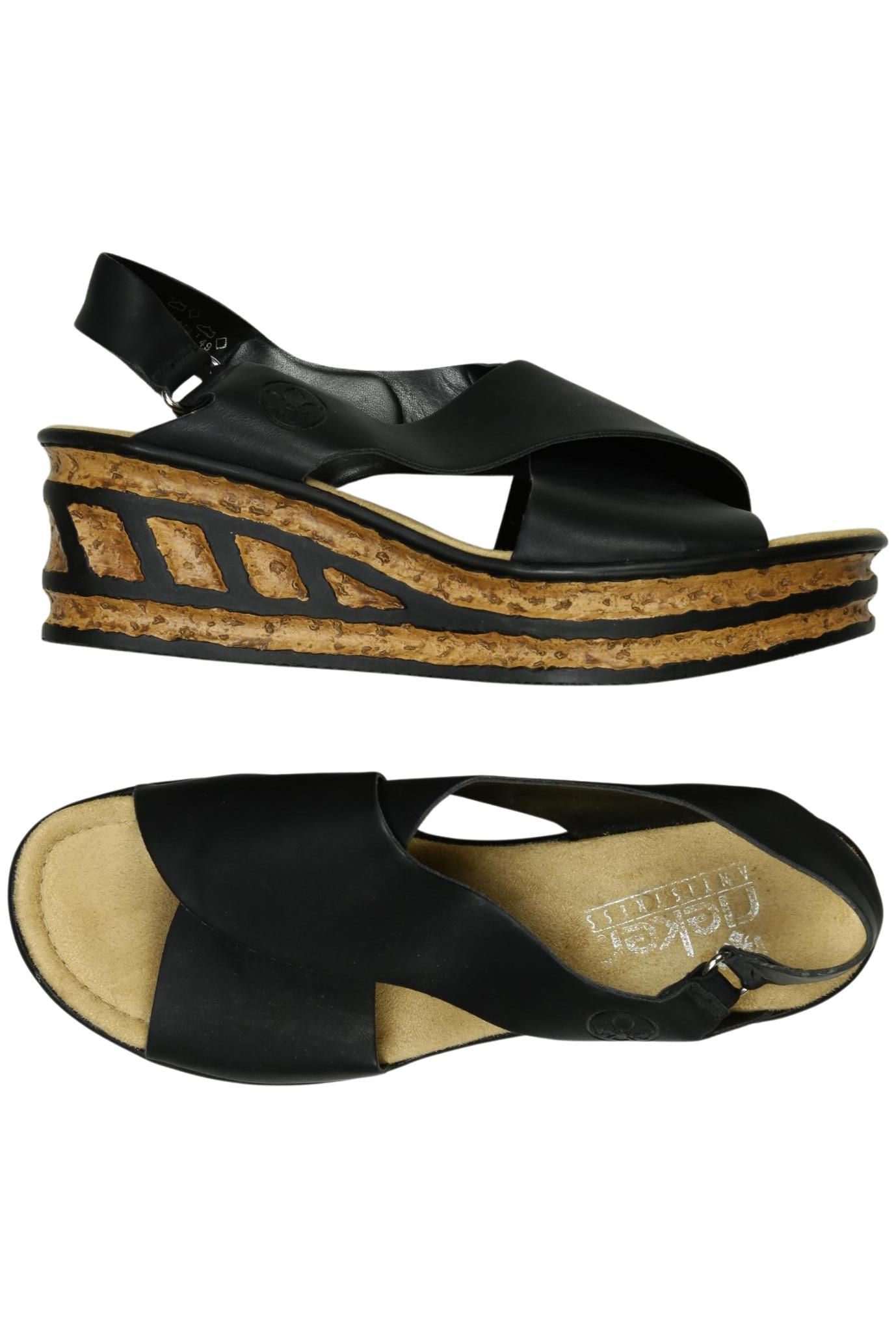 

Rieker Damen Sandale, schwarz, Gr. 42