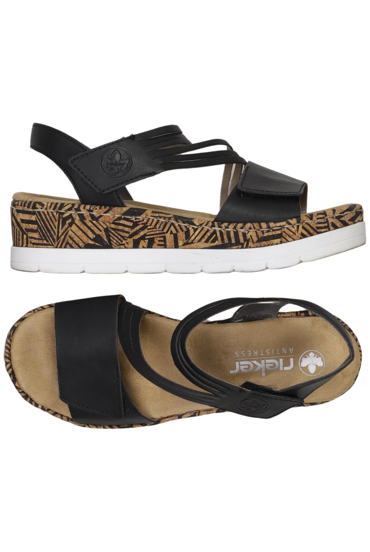 

Rieker Damen Sandale, schwarz, Gr. 39