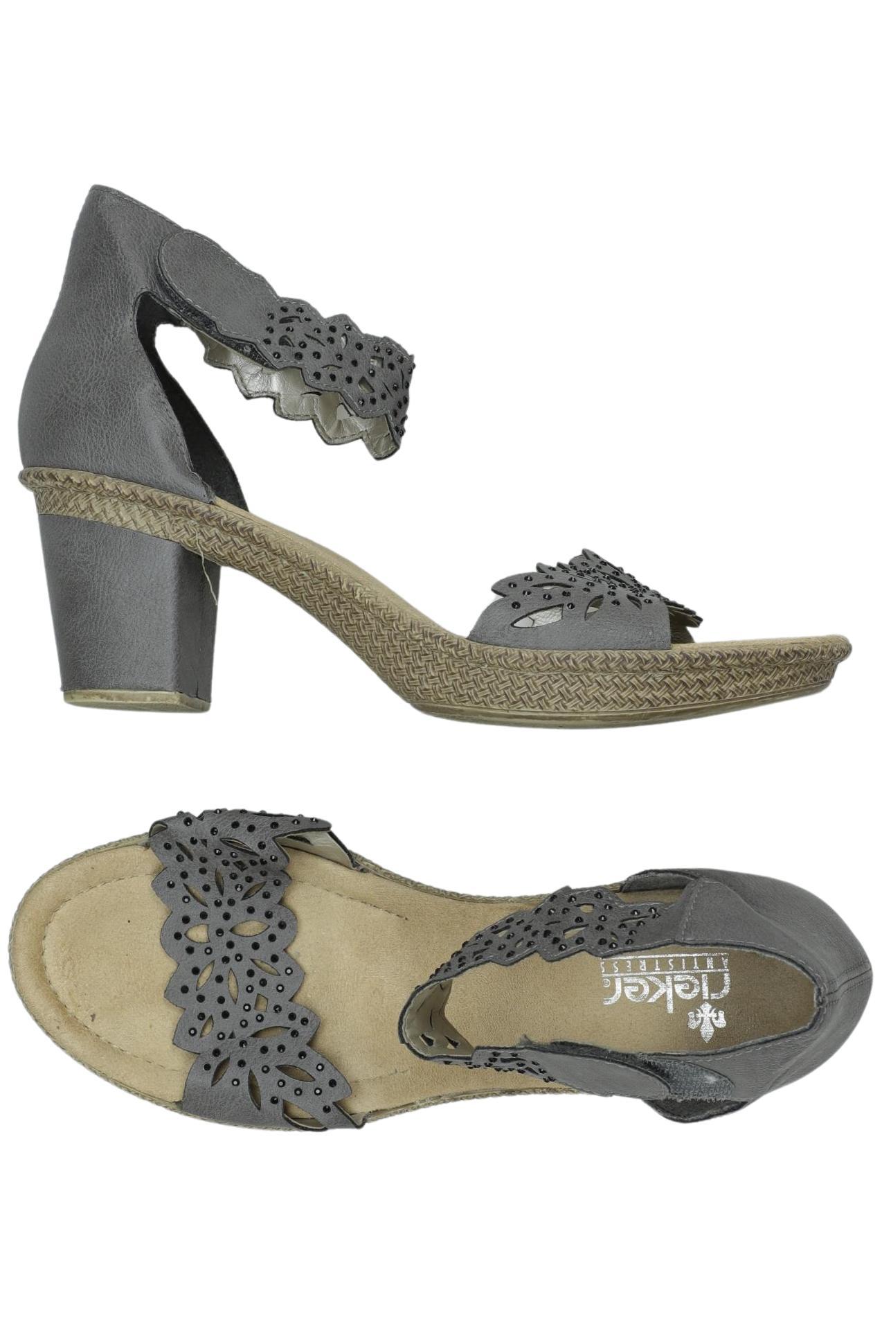 

Rieker Damen Sandale, grau, Gr. 42