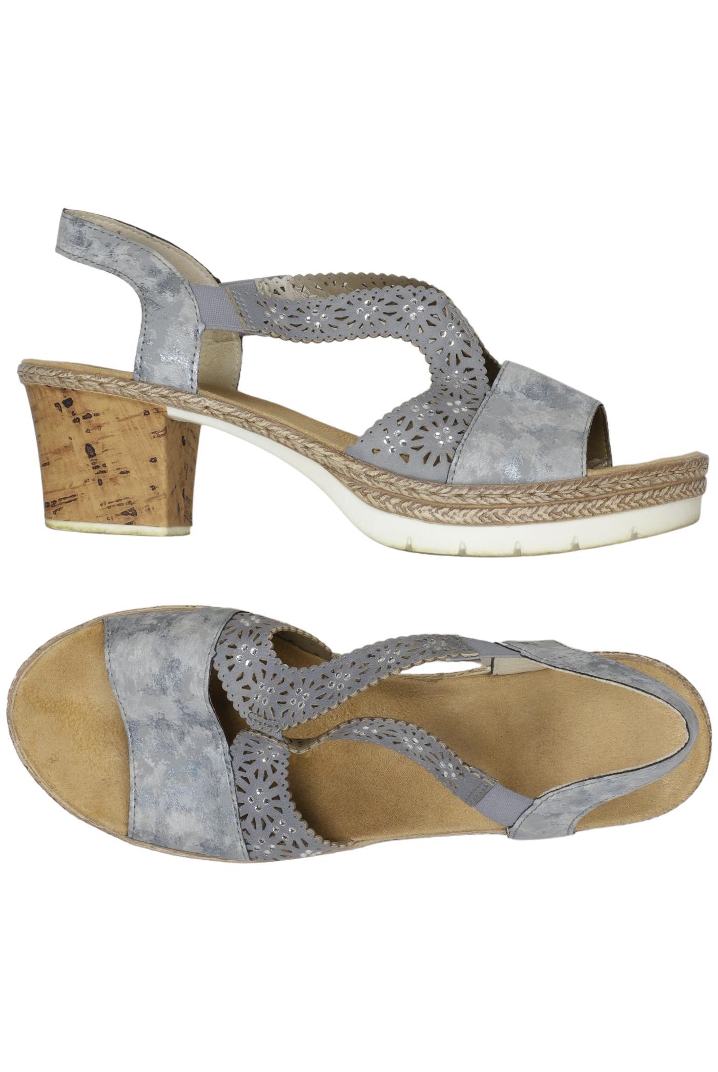 

Rieker Damen Sandale, grau, Gr. 38