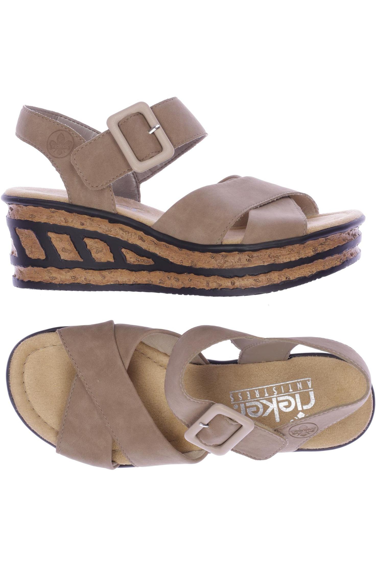 

Rieker Damen Sandale, beige, Gr. 36