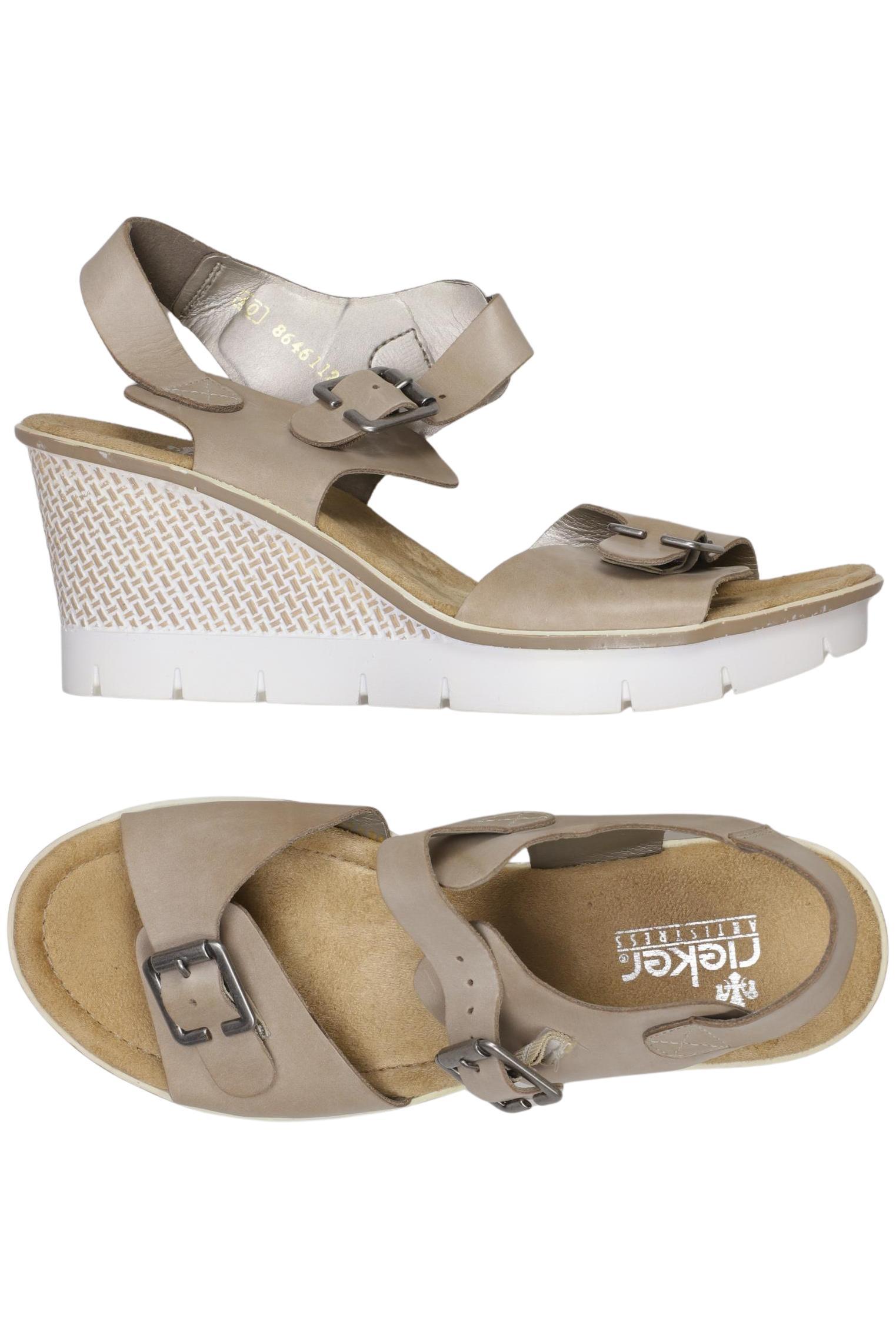 

Rieker Damen Sandale, beige, Gr. 40