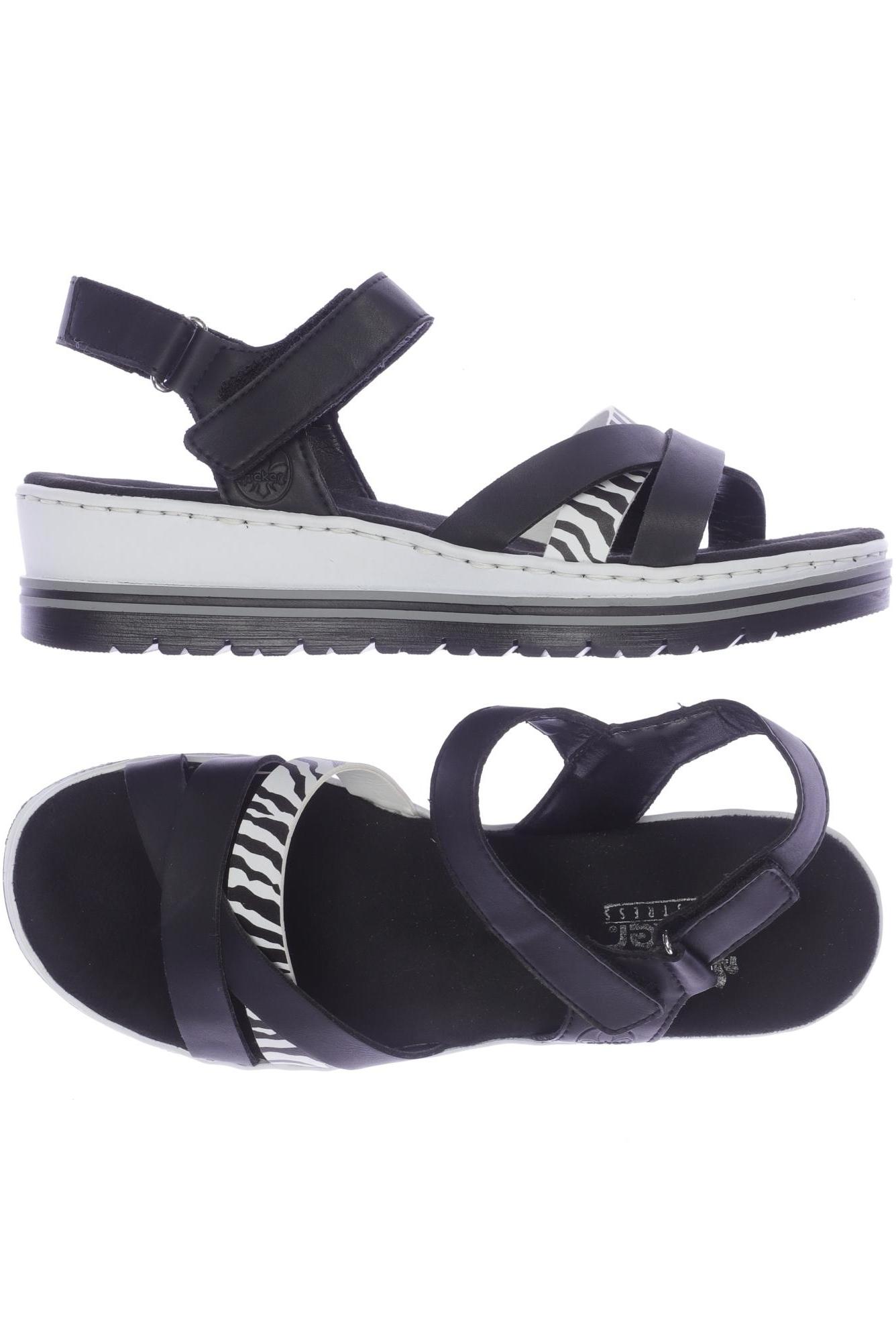 

Rieker Damen Sandale, schwarz, Gr. 39