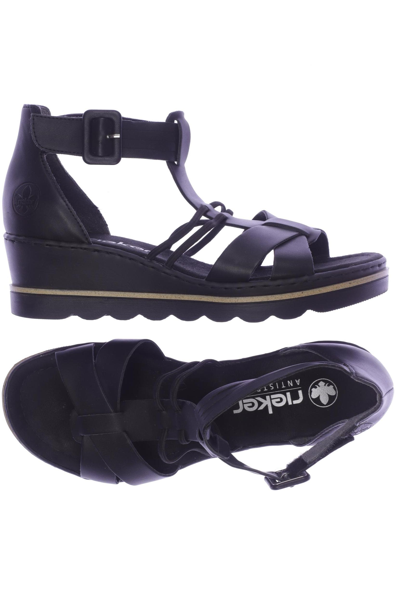 

Rieker Damen Sandale, schwarz, Gr. 39