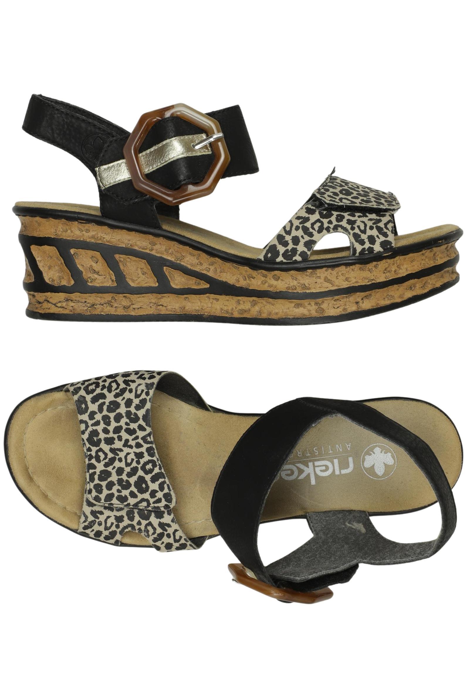 

Rieker Damen Sandale, schwarz, Gr. 38