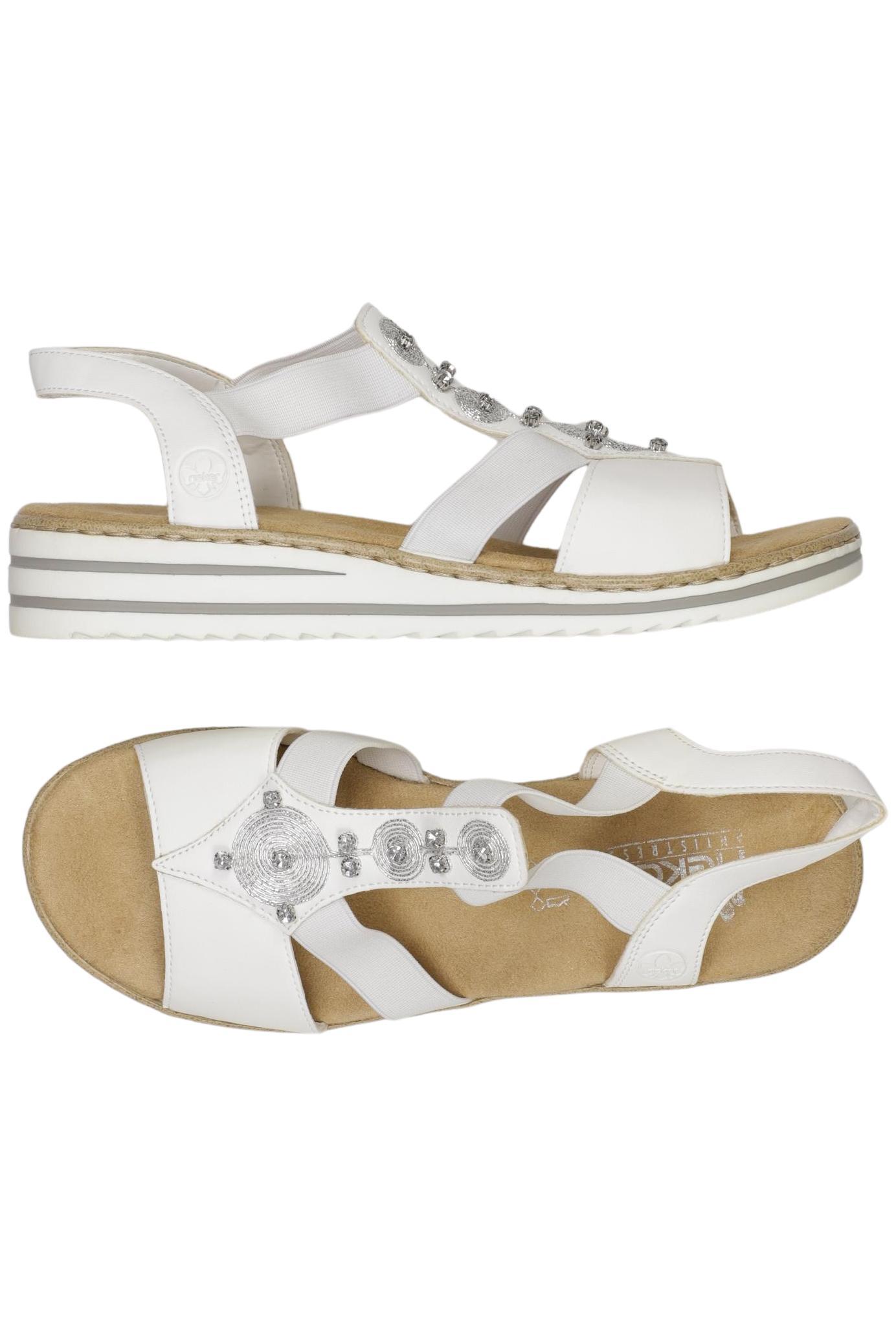 

Rieker Damen Sandale, weiß, Gr. 38