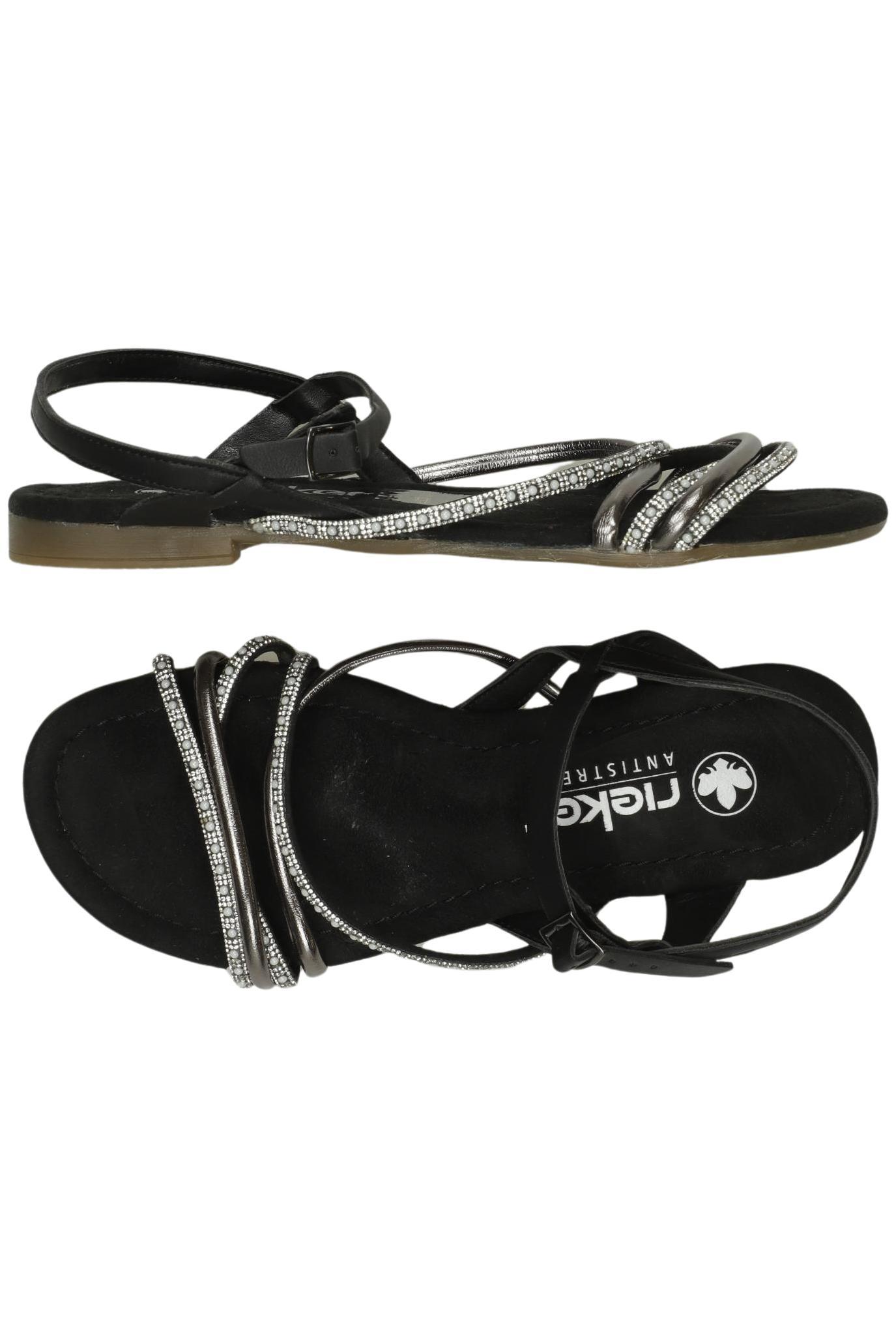 

Rieker Damen Sandale, schwarz, Gr. 39