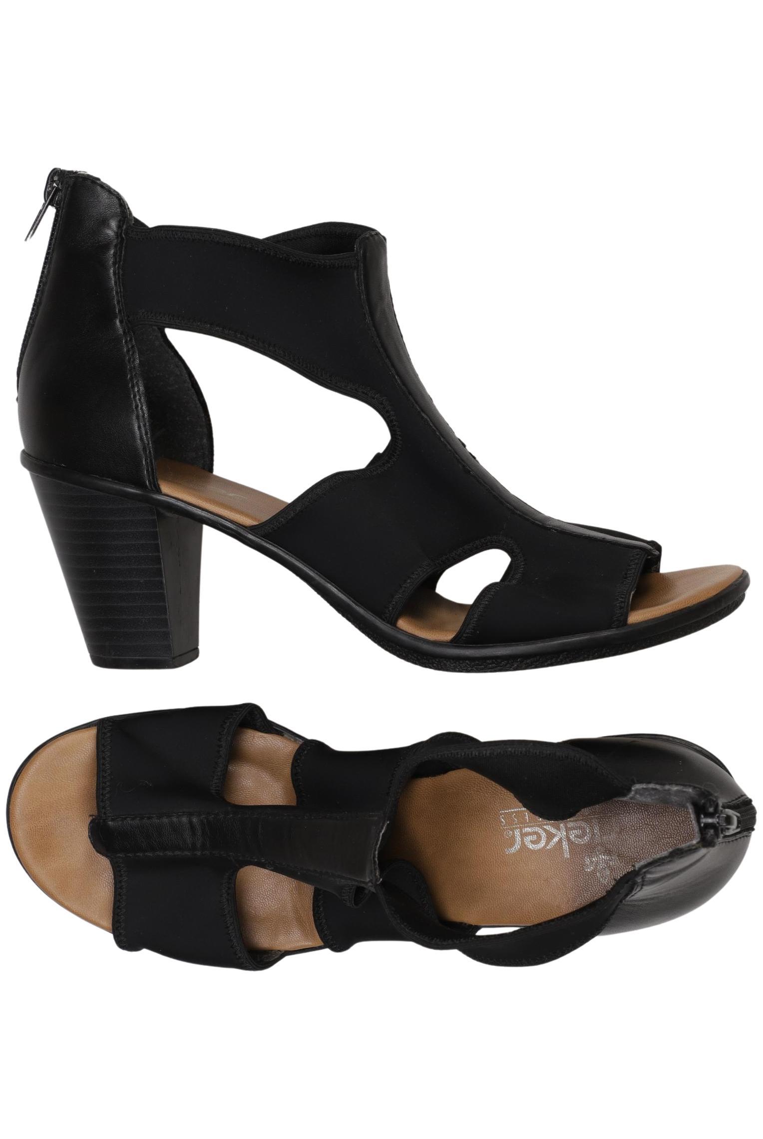 

Rieker Damen Sandale, schwarz, Gr. 40