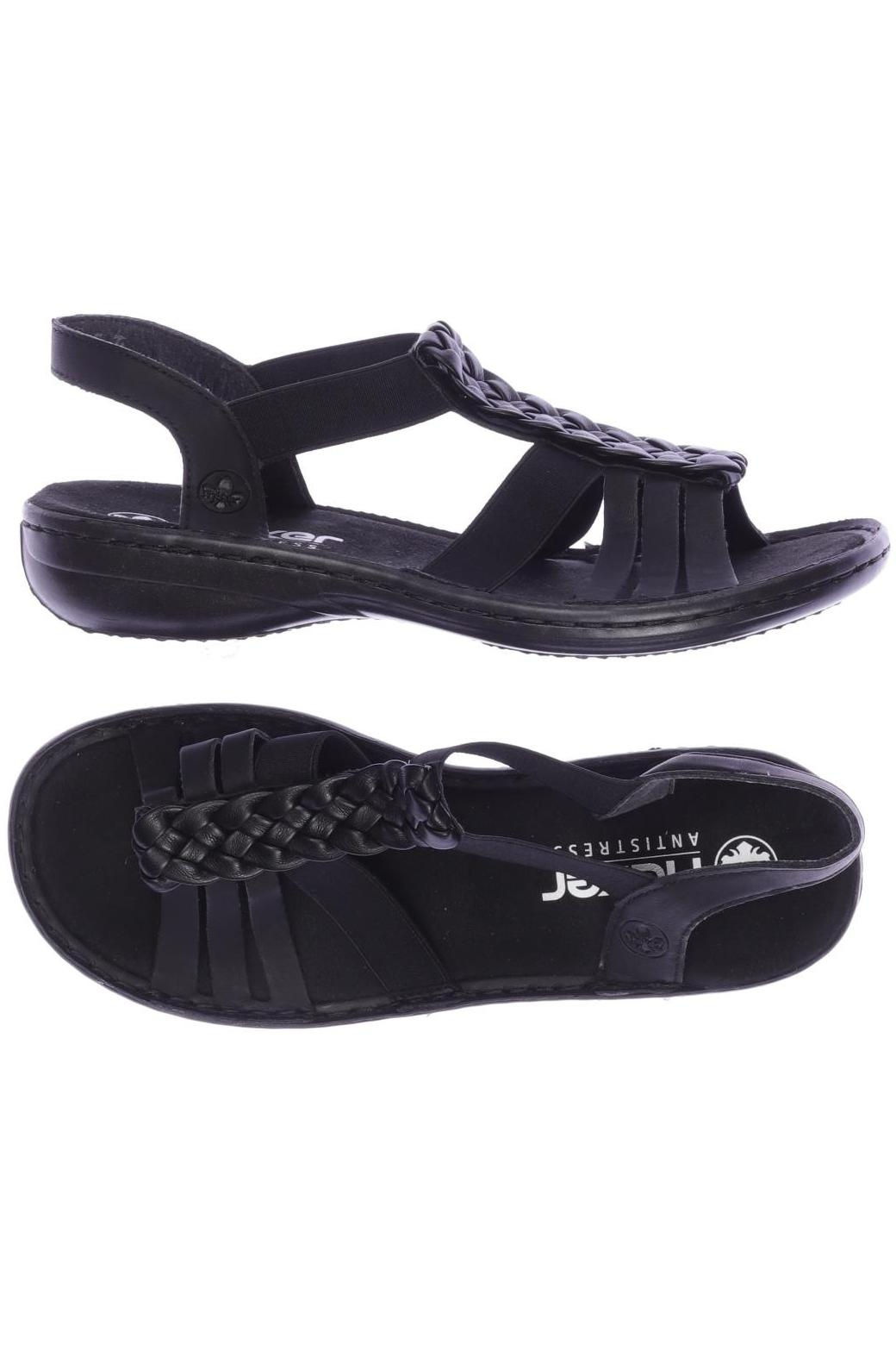 

Rieker Damen Sandale, schwarz, Gr. 38