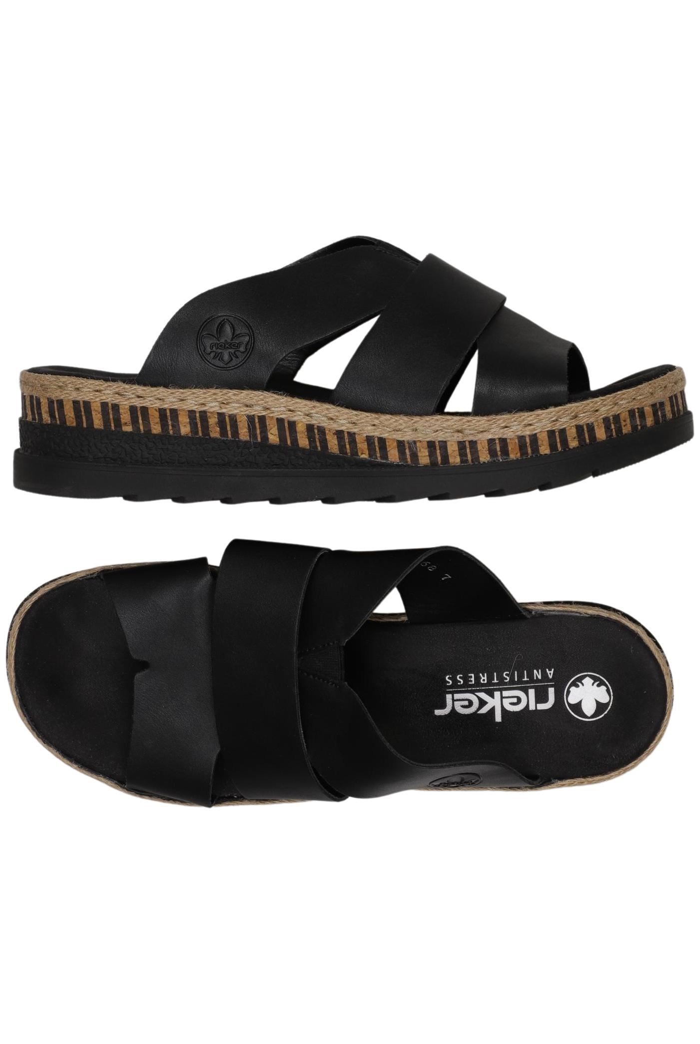 

Rieker Damen Sandale, schwarz, Gr. 40