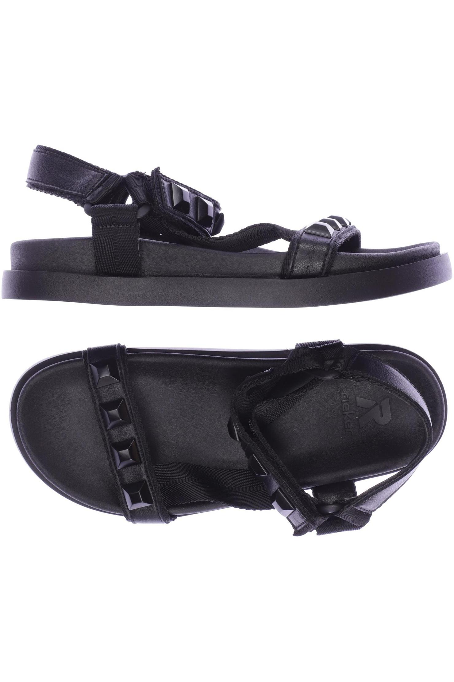 

Rieker Damen Sandale, schwarz, Gr. 37