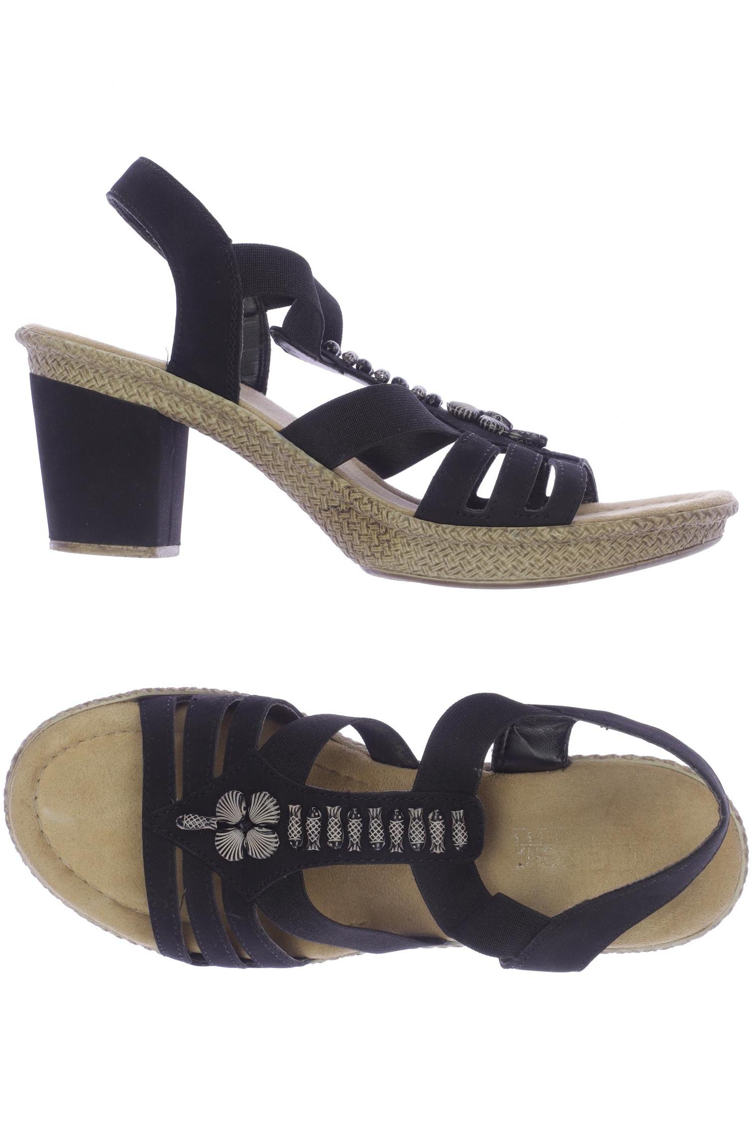 

Rieker Damen Sandale, schwarz, Gr. 39