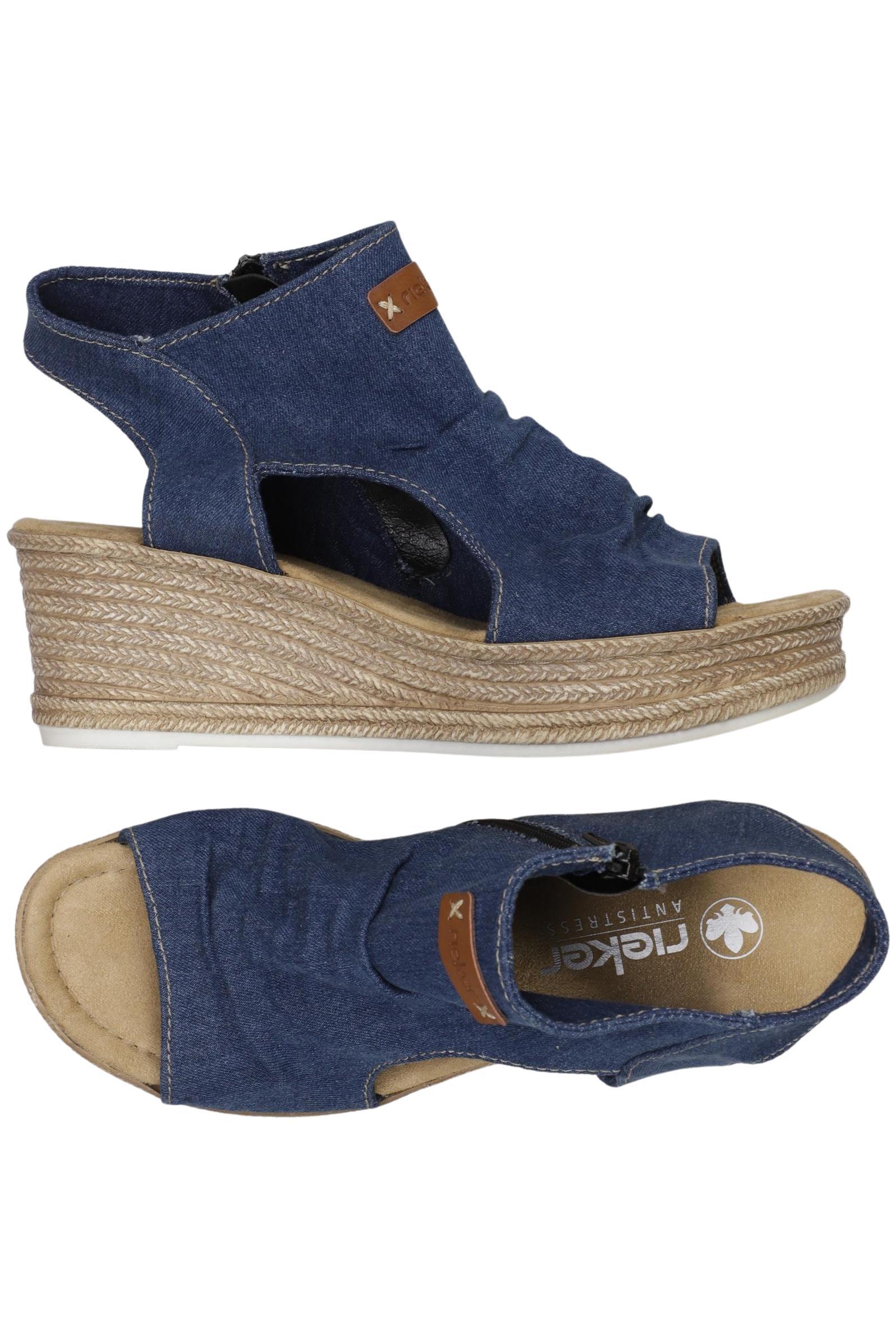 

Rieker Damen Sandale, blau, Gr. 41