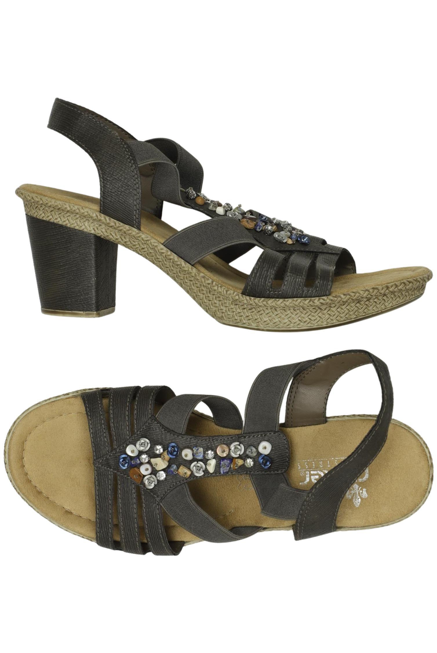 

Rieker Damen Sandale, grau, Gr. 39