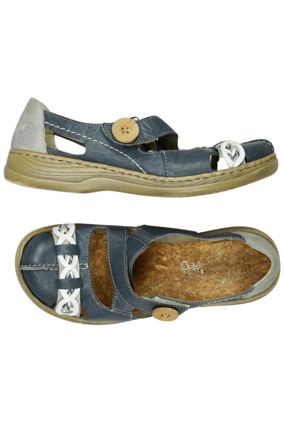 

Rieker Damen Sandale, blau, Gr. 38