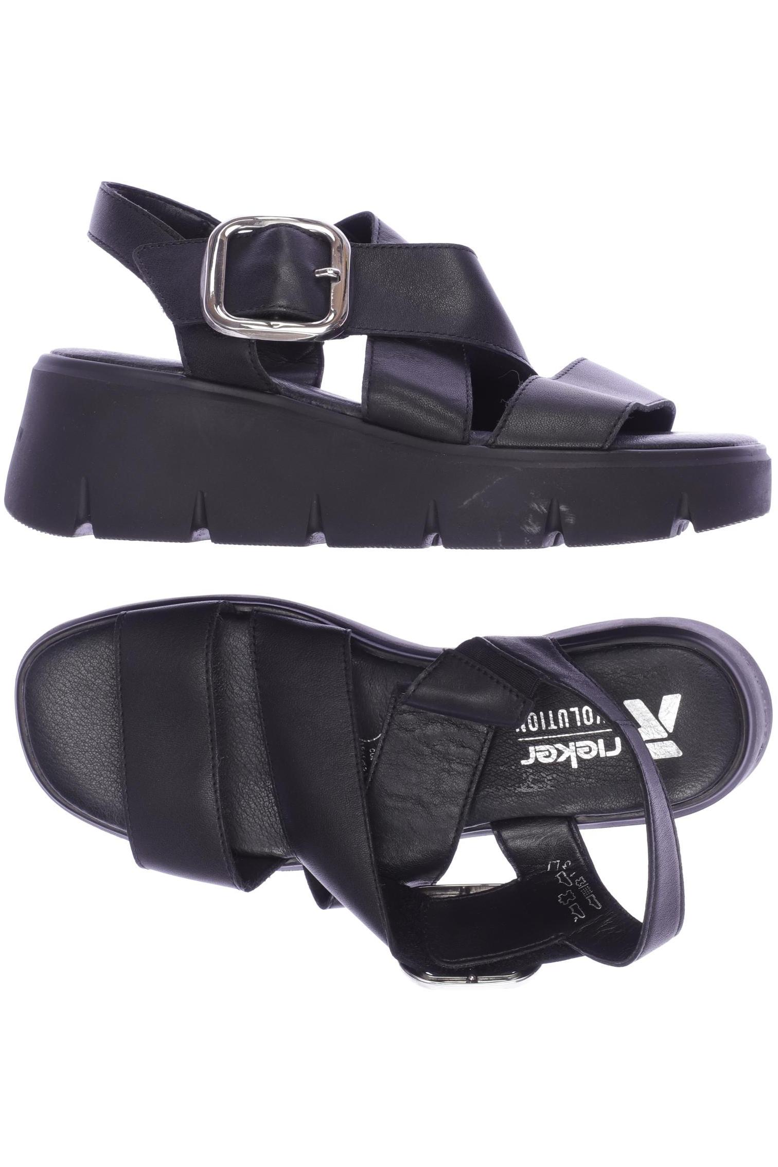

Rieker Damen Sandale, schwarz, Gr. 37