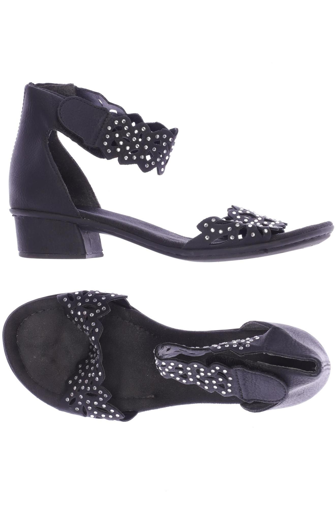 

Rieker Damen Sandale, schwarz, Gr. 36