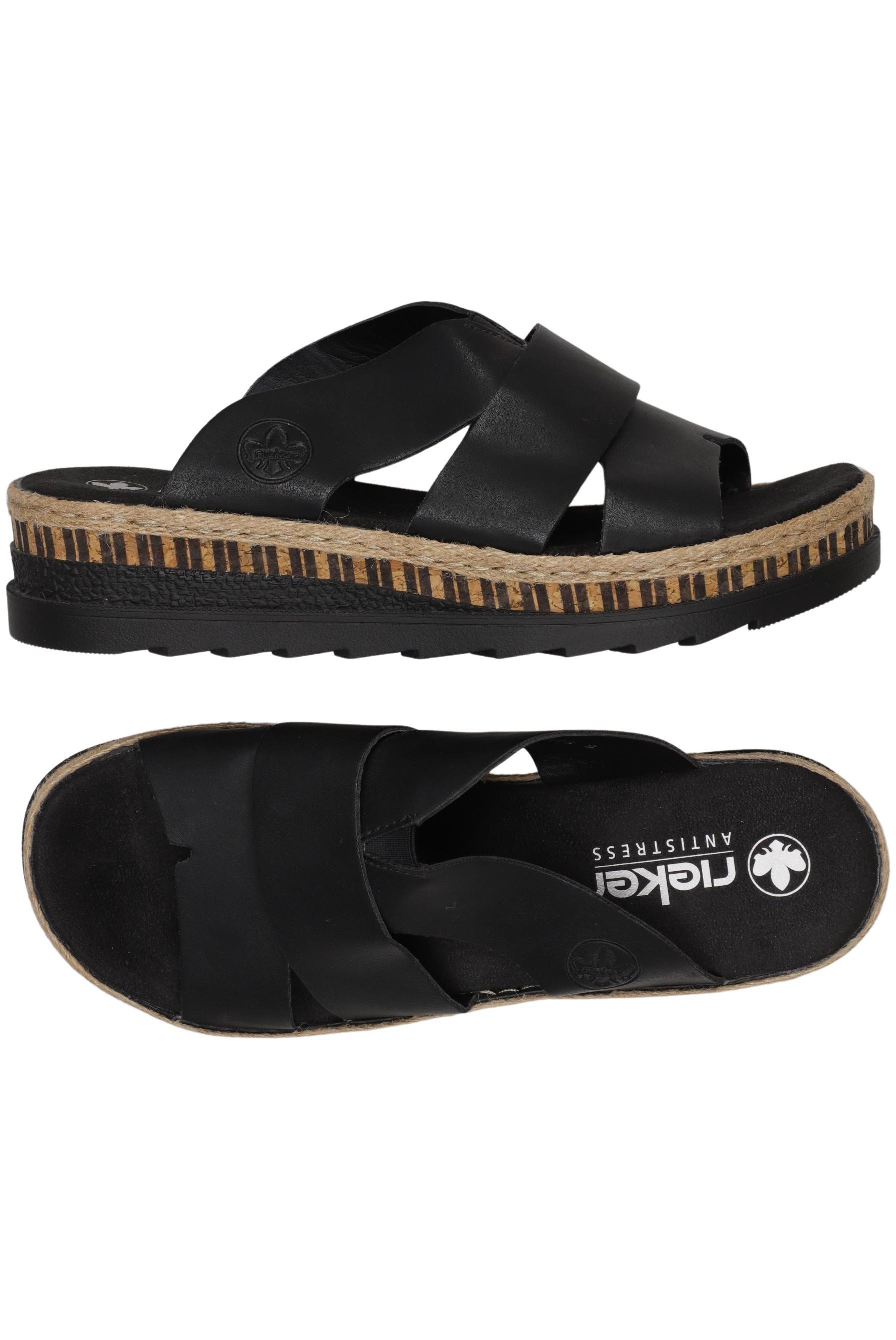 

Rieker Damen Sandale, schwarz, Gr. 40