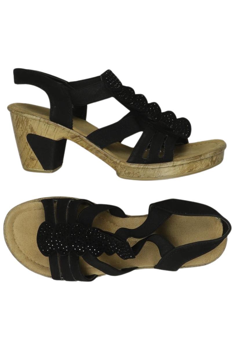 

Rieker Damen Sandale, schwarz, Gr. 38