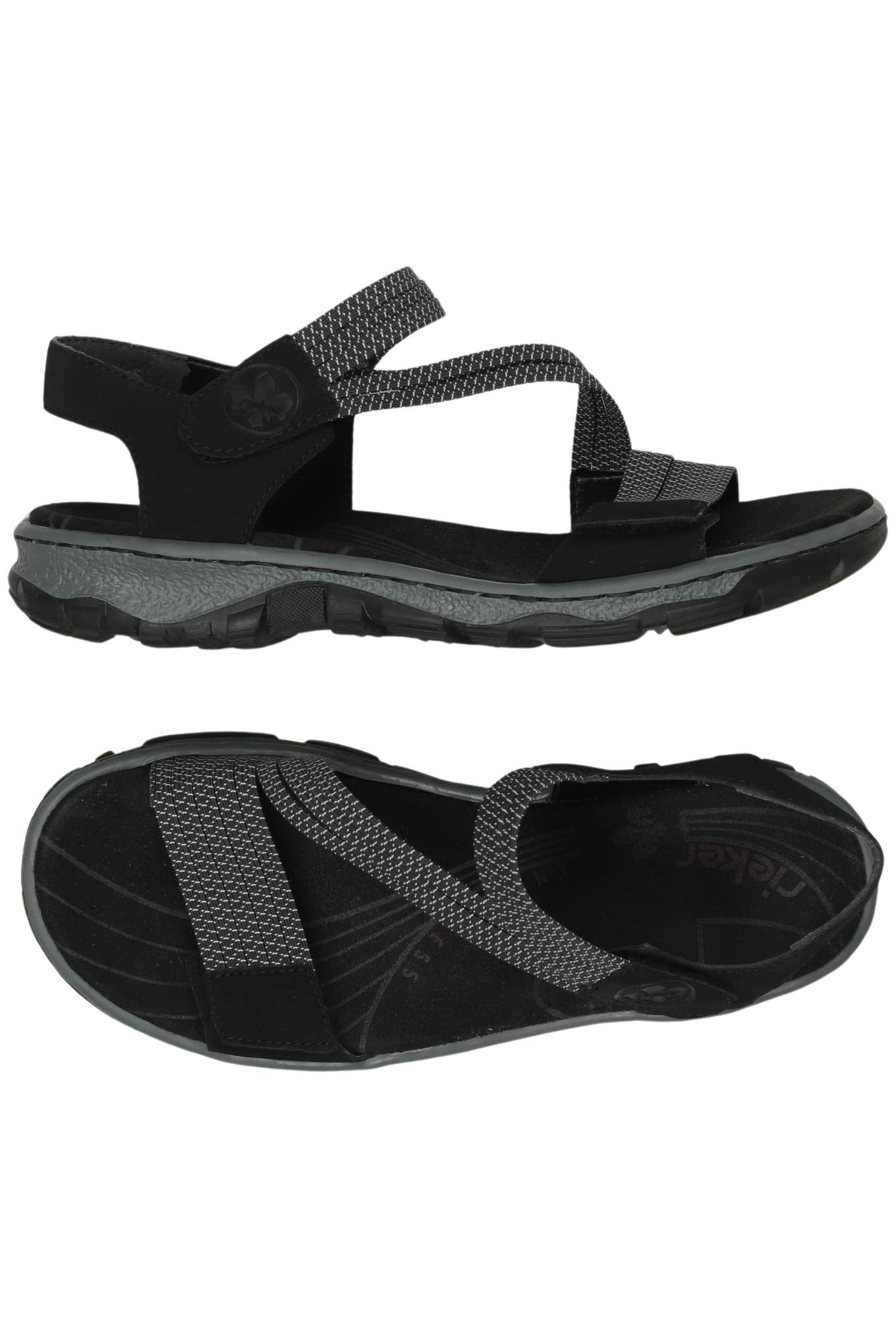 

Rieker Damen Sandale, schwarz, Gr. 38