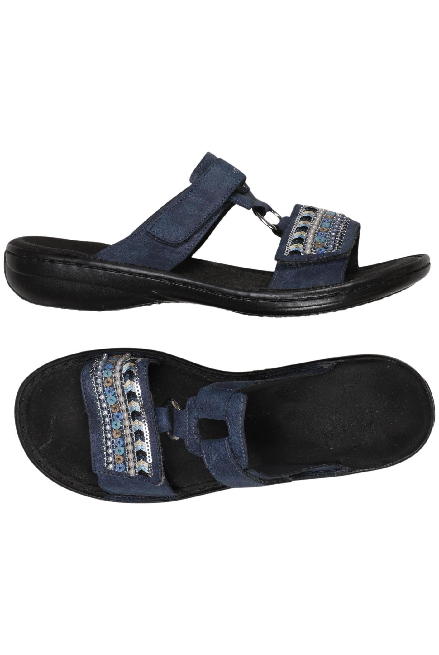 

Rieker Damen Sandale, marineblau, Gr. 40