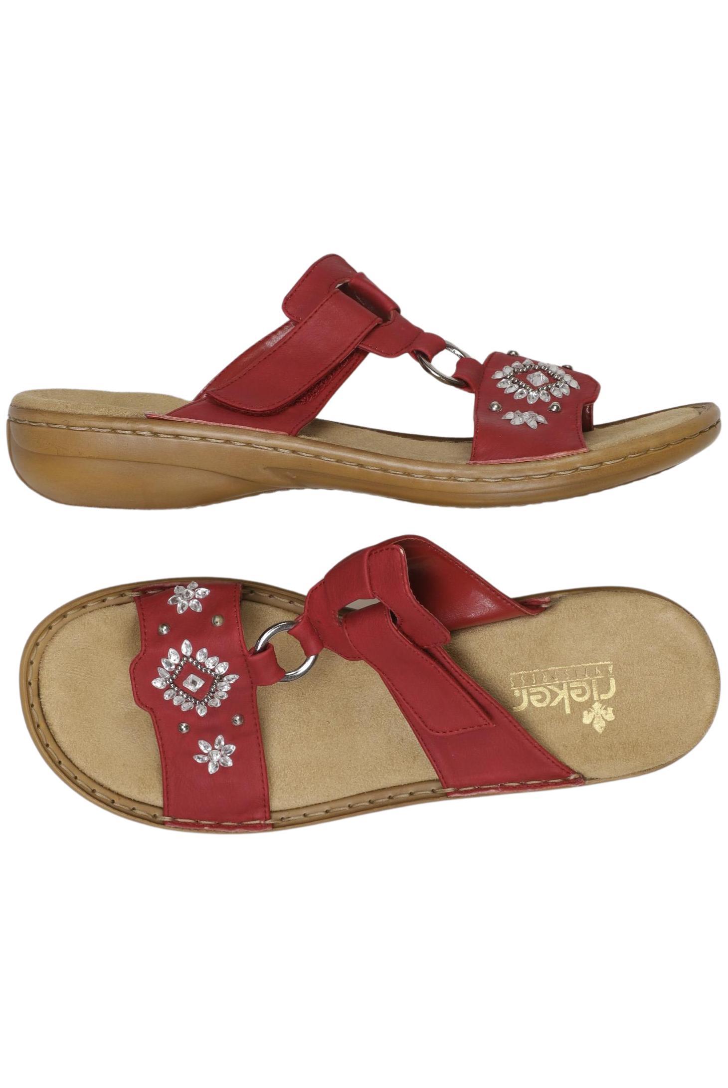 

Rieker Damen Sandale, rot, Gr. 40