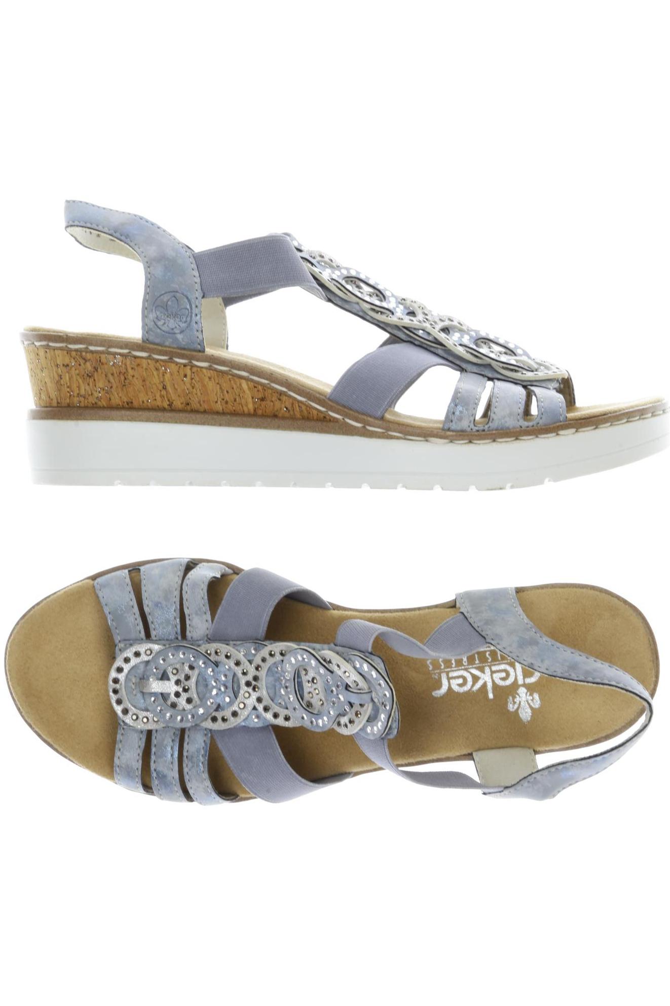 

Rieker Damen Sandale, blau, Gr. 36
